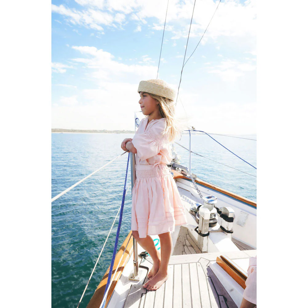 Calla Lili  Pink Linen Skirt - Image 2