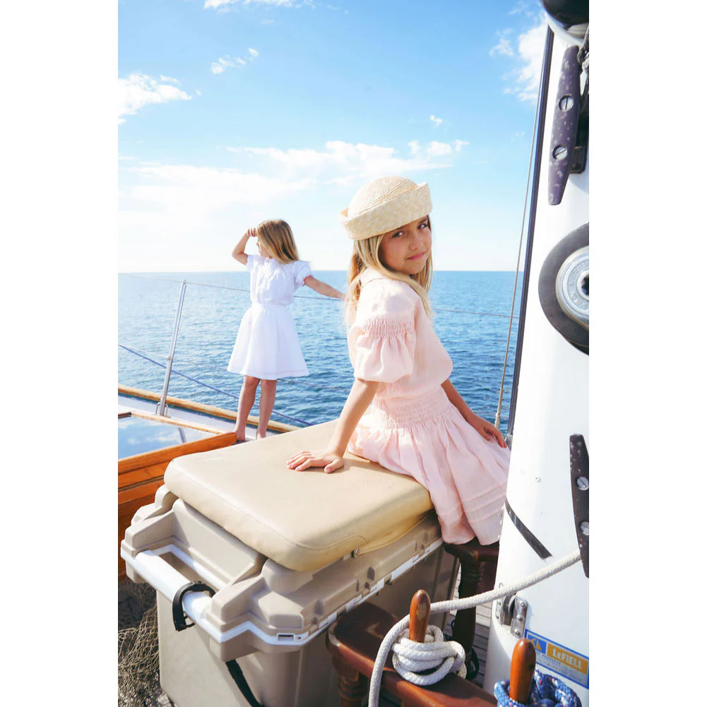 Calla Lili  Pink Linen Skirt - Image 3