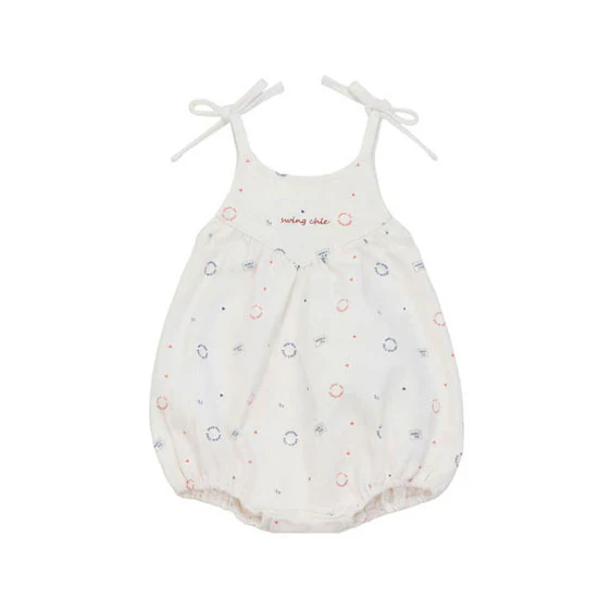 Calla Lili  White Golf Romper