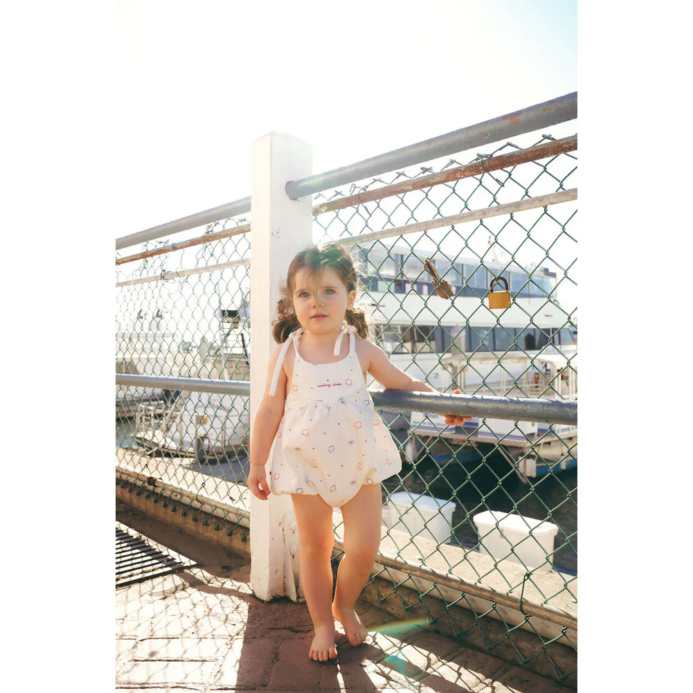 Calla Lili White Golf Romper - Image 2