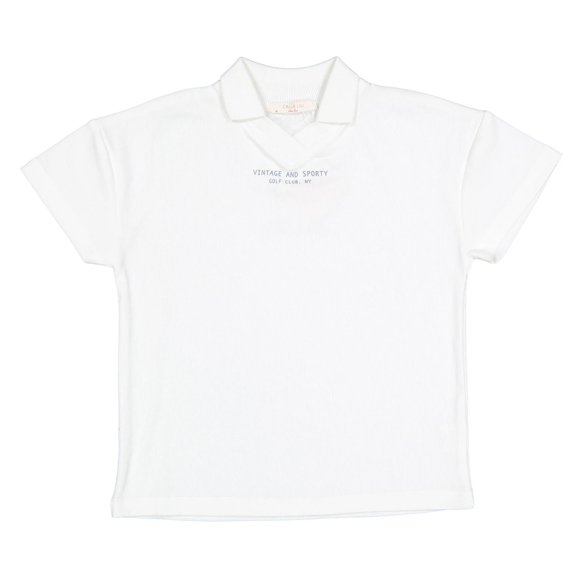 Calla Lili  White Golf T-shirt