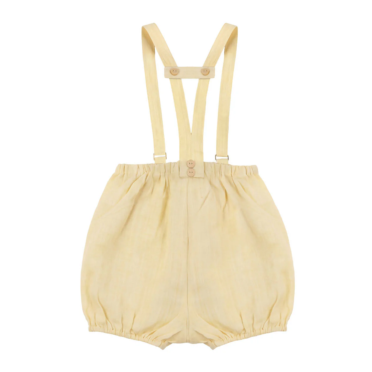 Calla Lili Yellow Linen Romper - Image 3