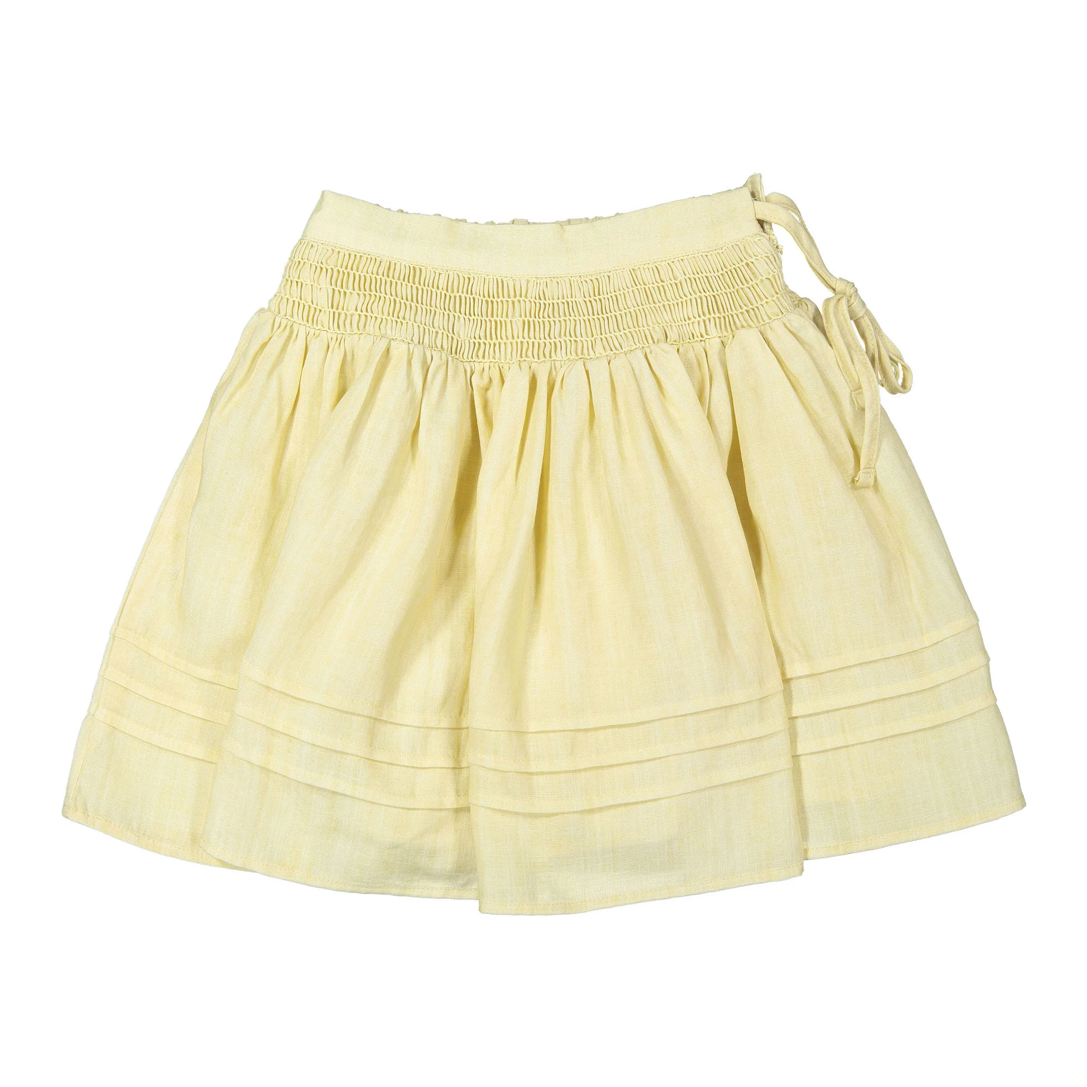 Calla Lili  Yellow Linen Skirt