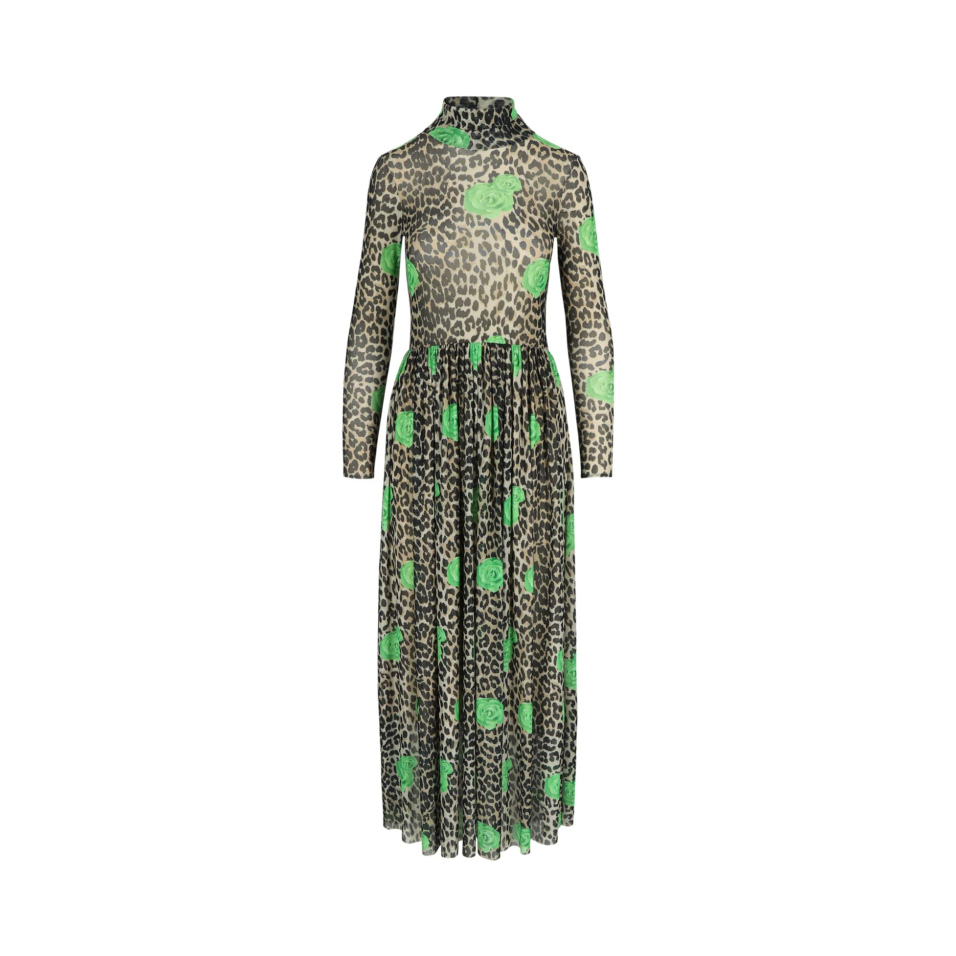 Caroline Bosmans Leopard Rose Dress