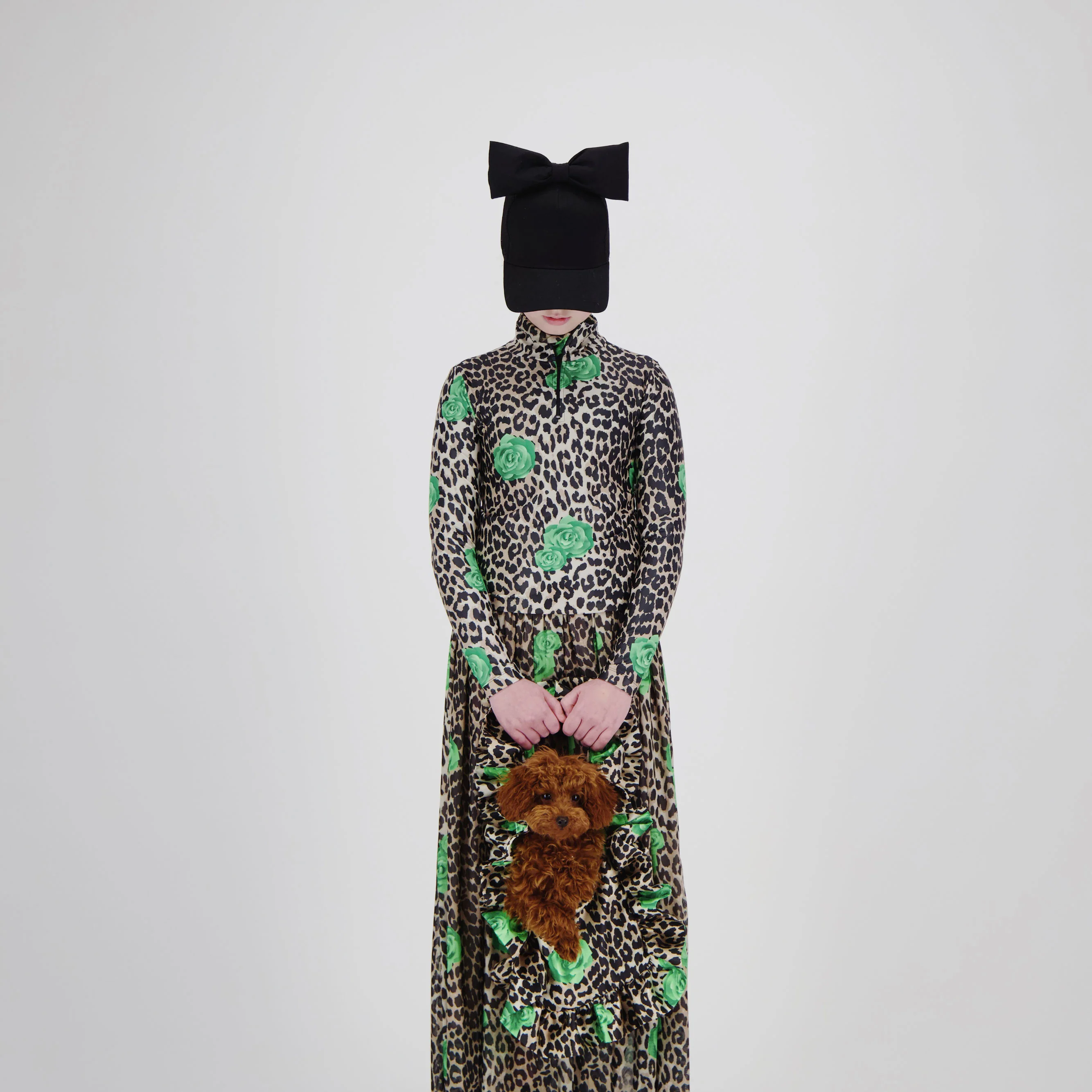 Caroline Bosmans Leopard Rose Dress - Image 2