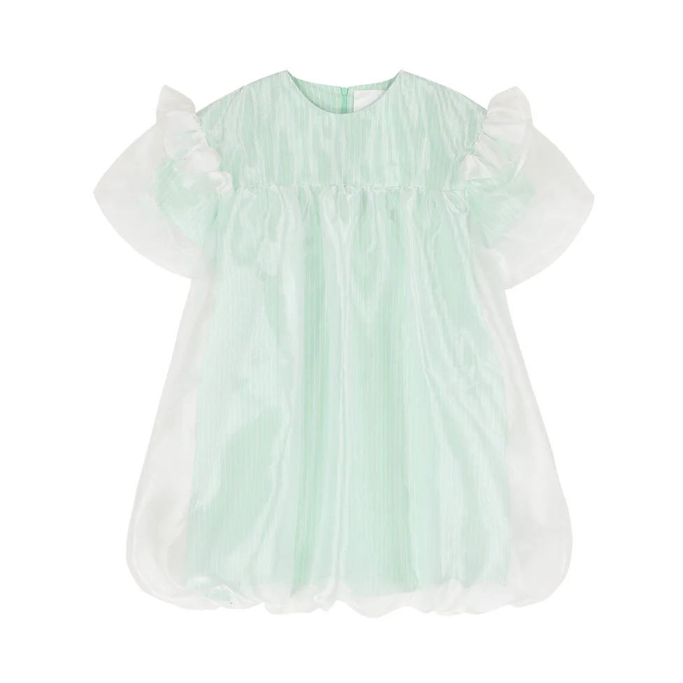 Caroline Bosmans Mint Stripe Dress