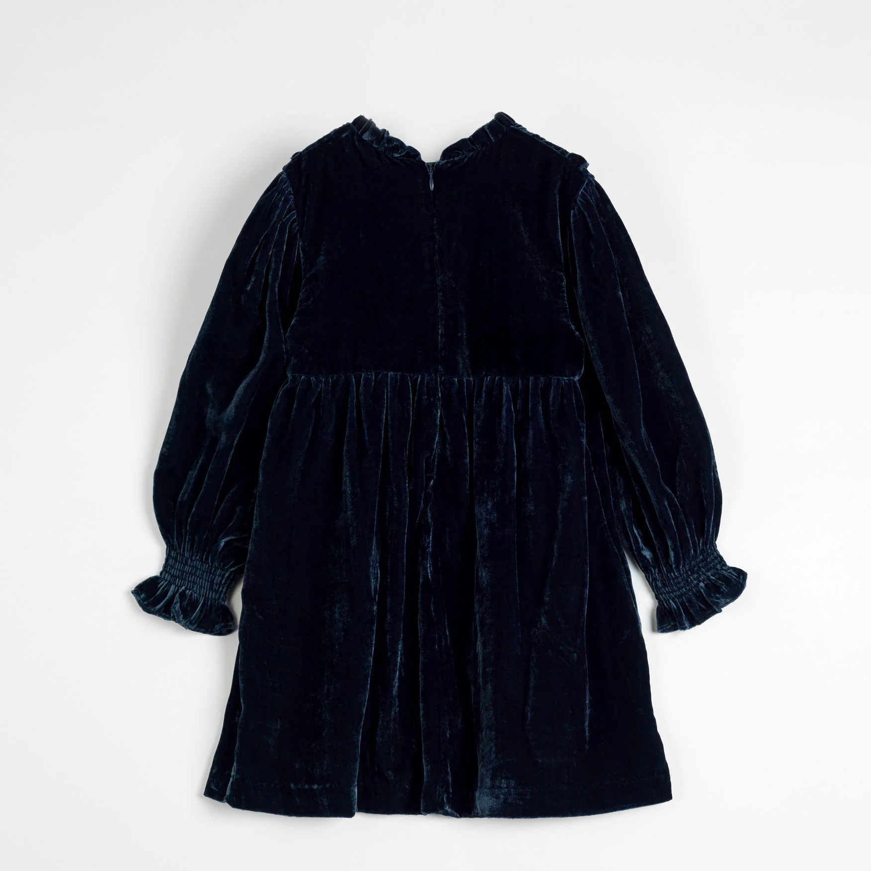 Cera Una Volta Blue Dolores Velvet Dress - Image 2