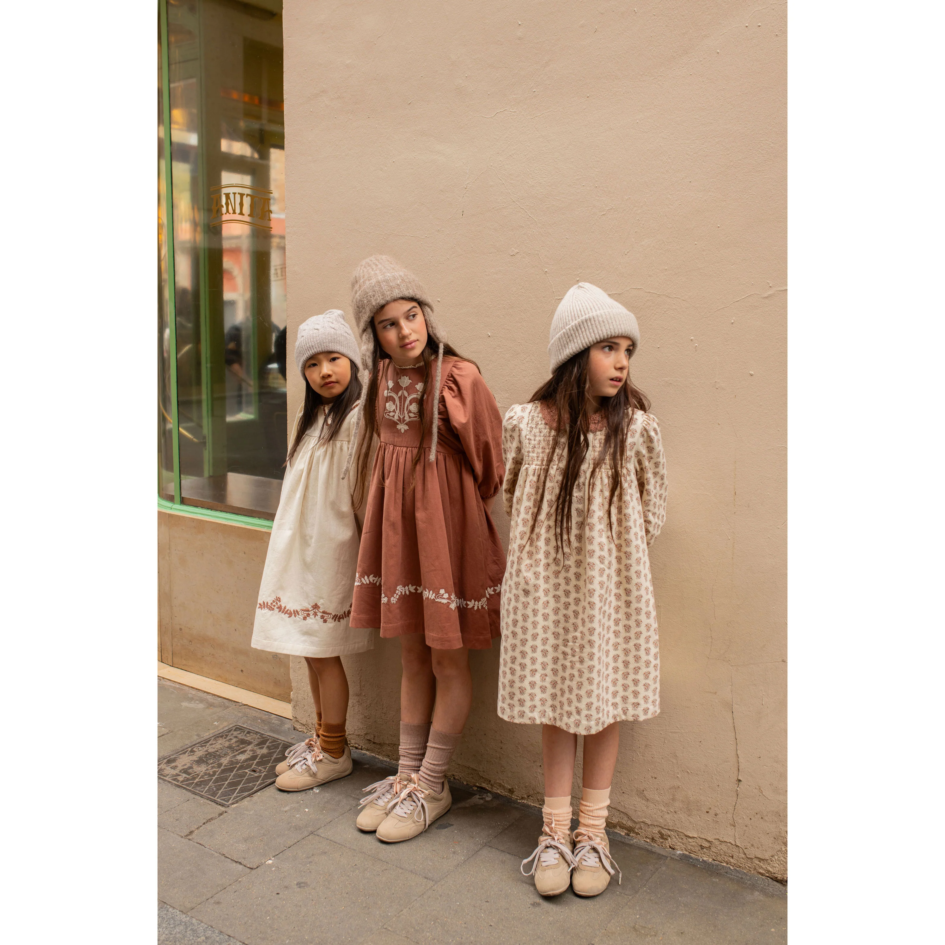 Cera Una Volta Cream Flower Loredana Dress - Image 2