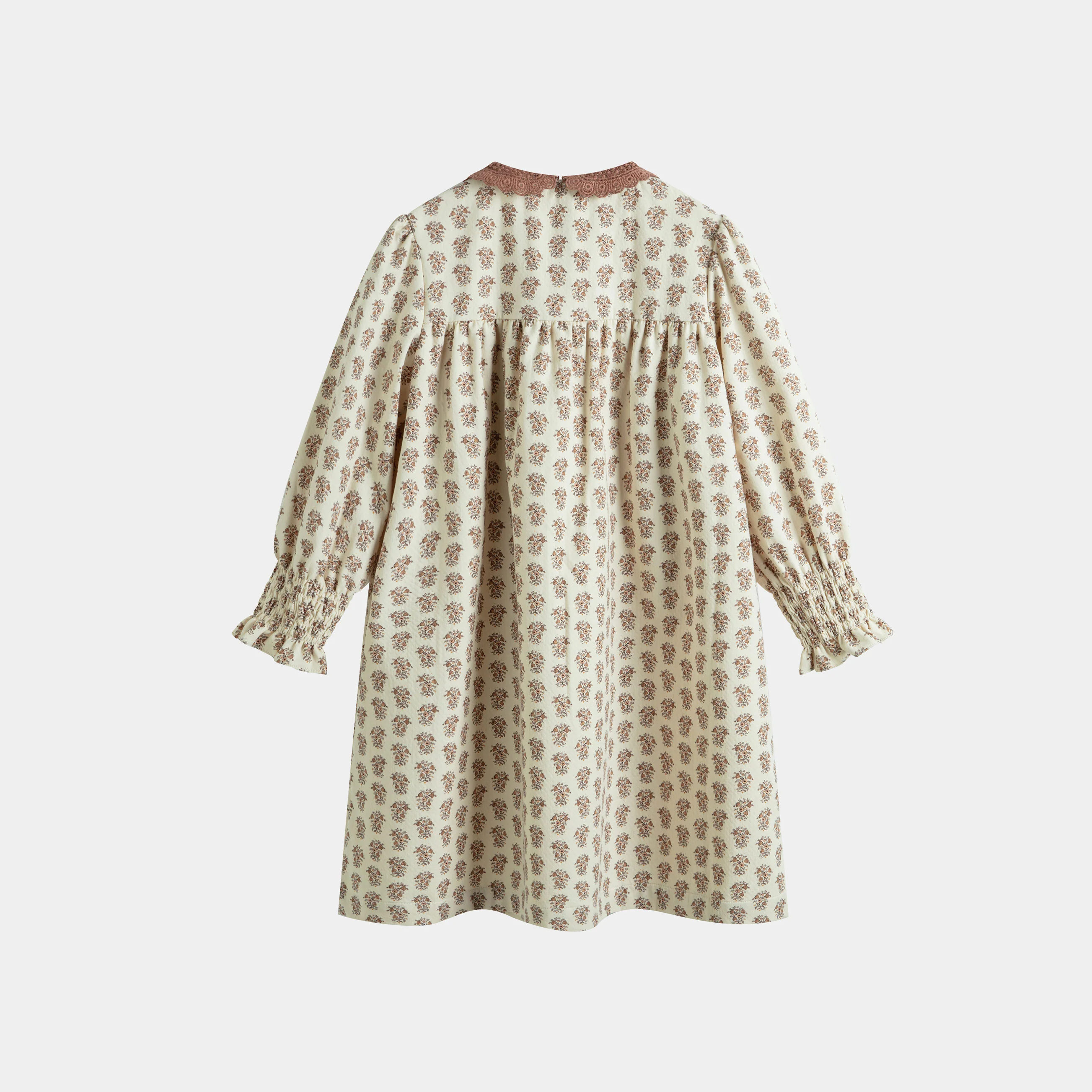 Cera Una Volta Cream Flower Loredana Dress - Image 3