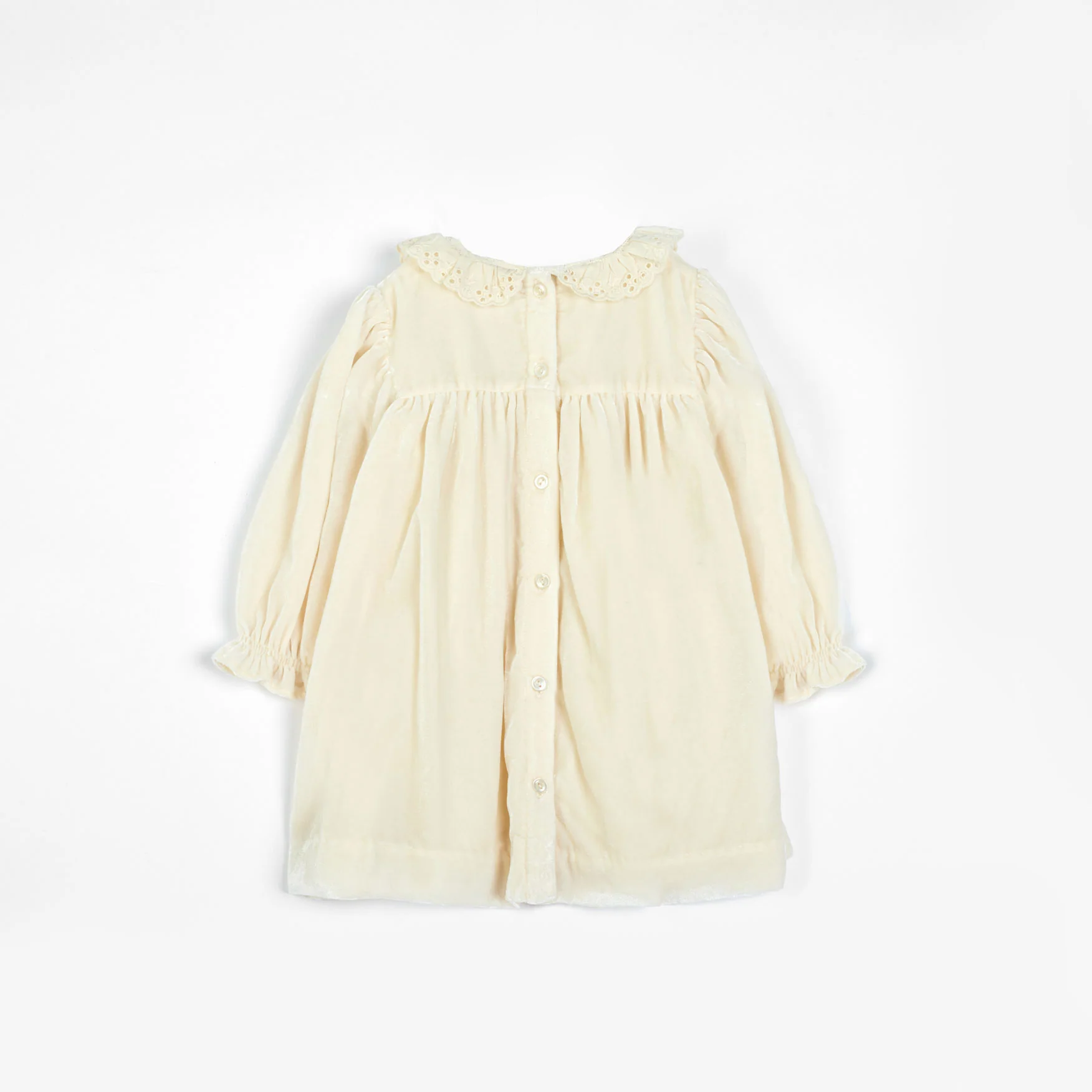 Cera Una Volta Cream Velvet Lili Baby Dress - Image 2