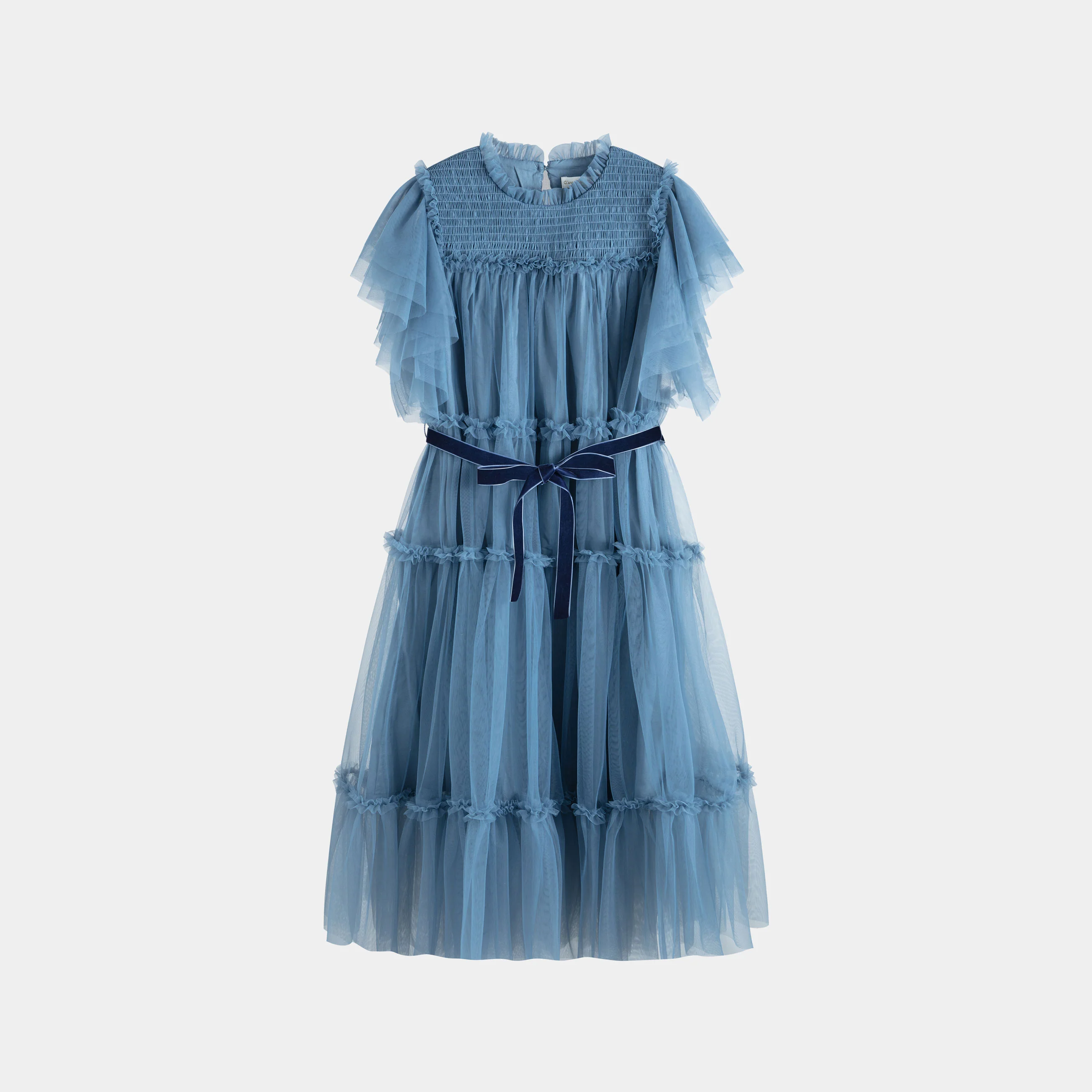 Cera Una Volta Dusty Blue Carolina Dress