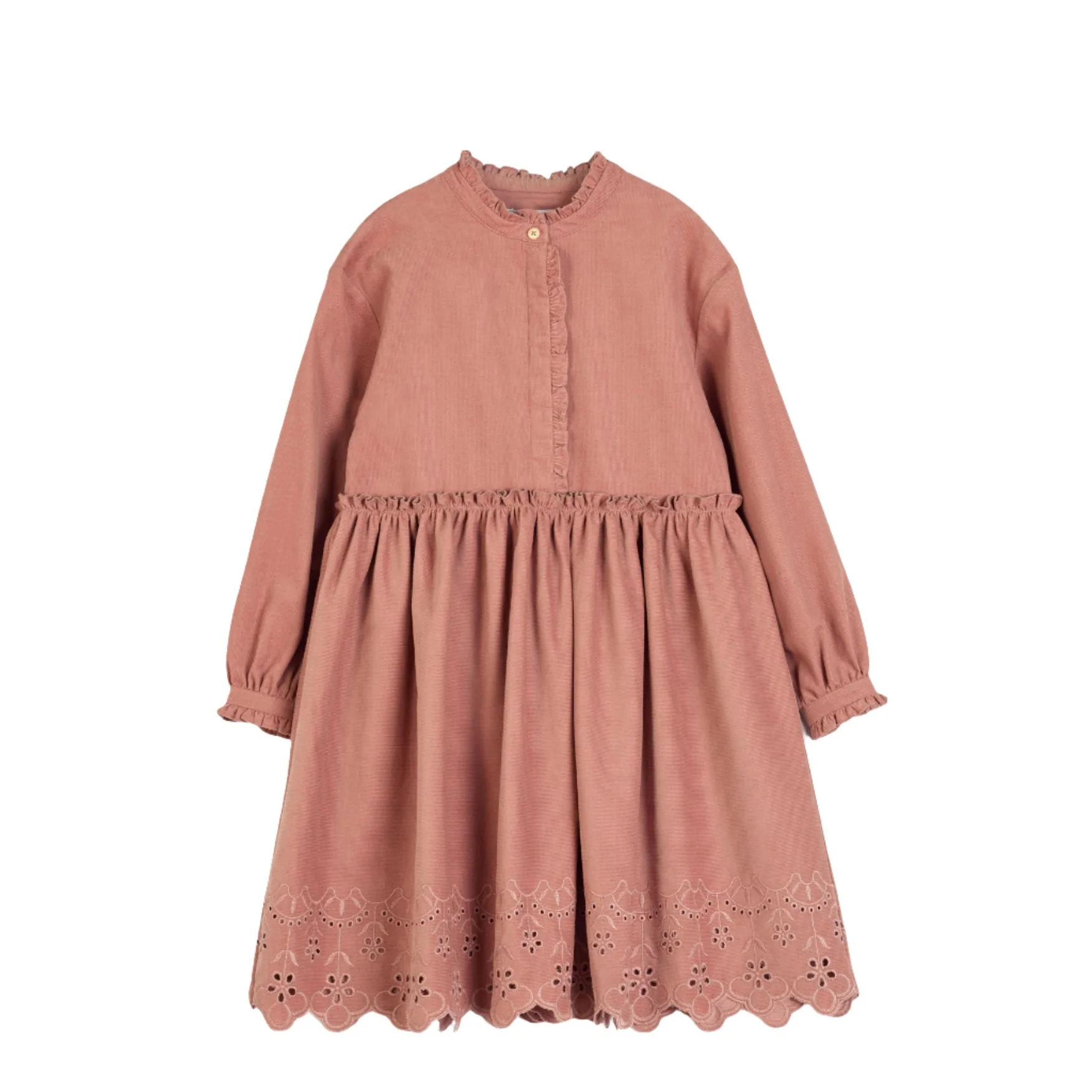 Cera Una Volta Dusty Pink Corduroy Nora Dress