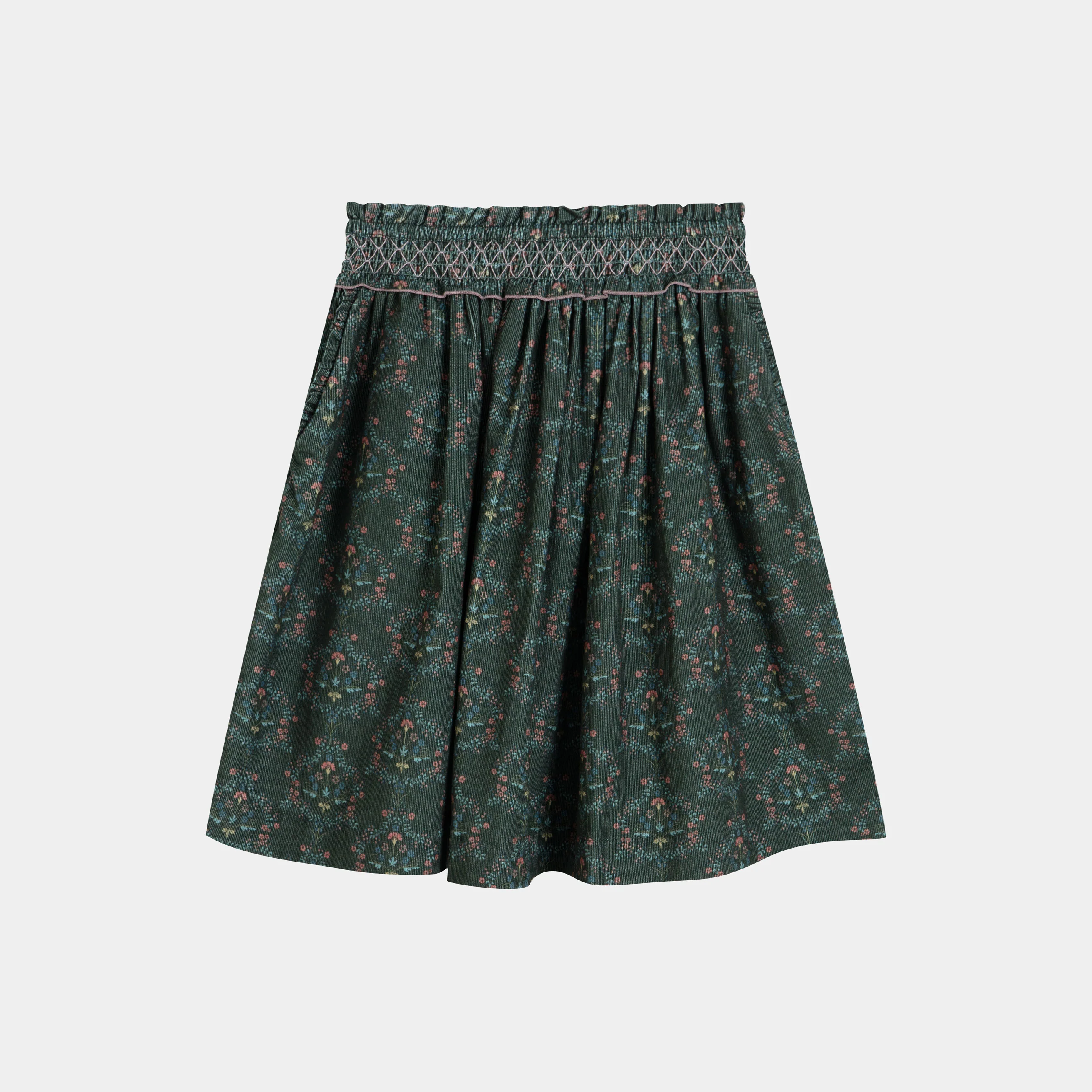 Cera Una Volta Green Art Nouveau Gina Skirt