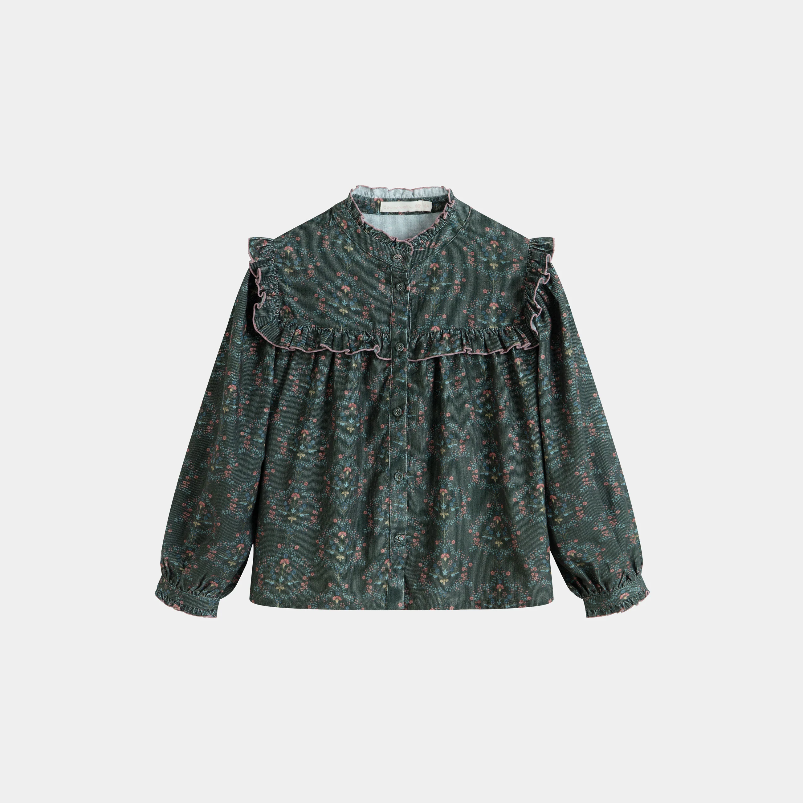 Cera Una Volta Green Art Nouveau Isabella Shirt