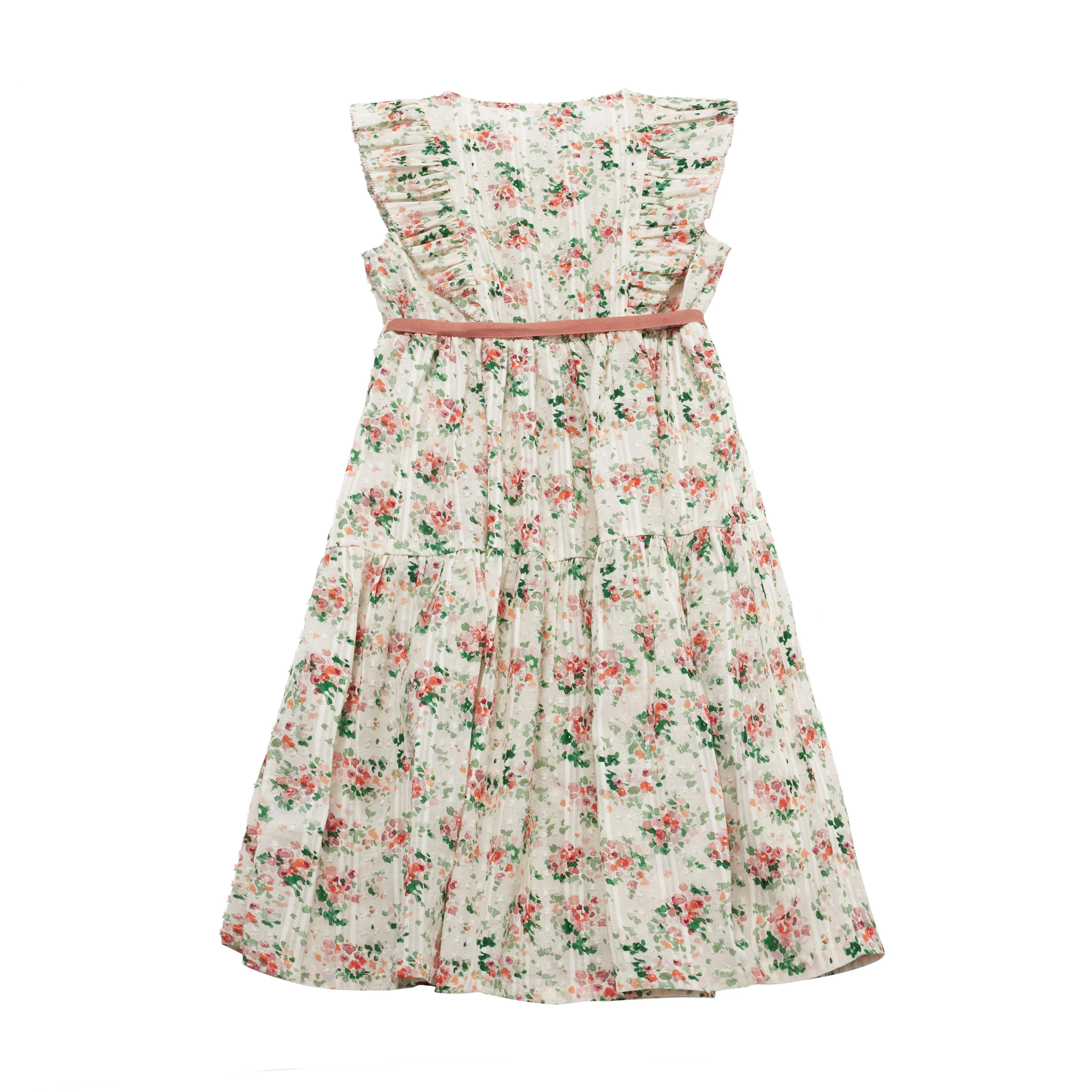 Cera Una Volta Pink Flower Bella Dress - Image 3