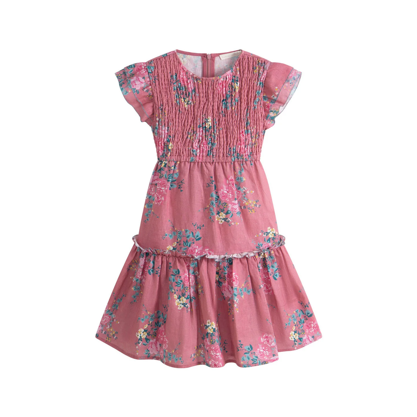 Cera Una Volta Pink Flowers  Ester Dress