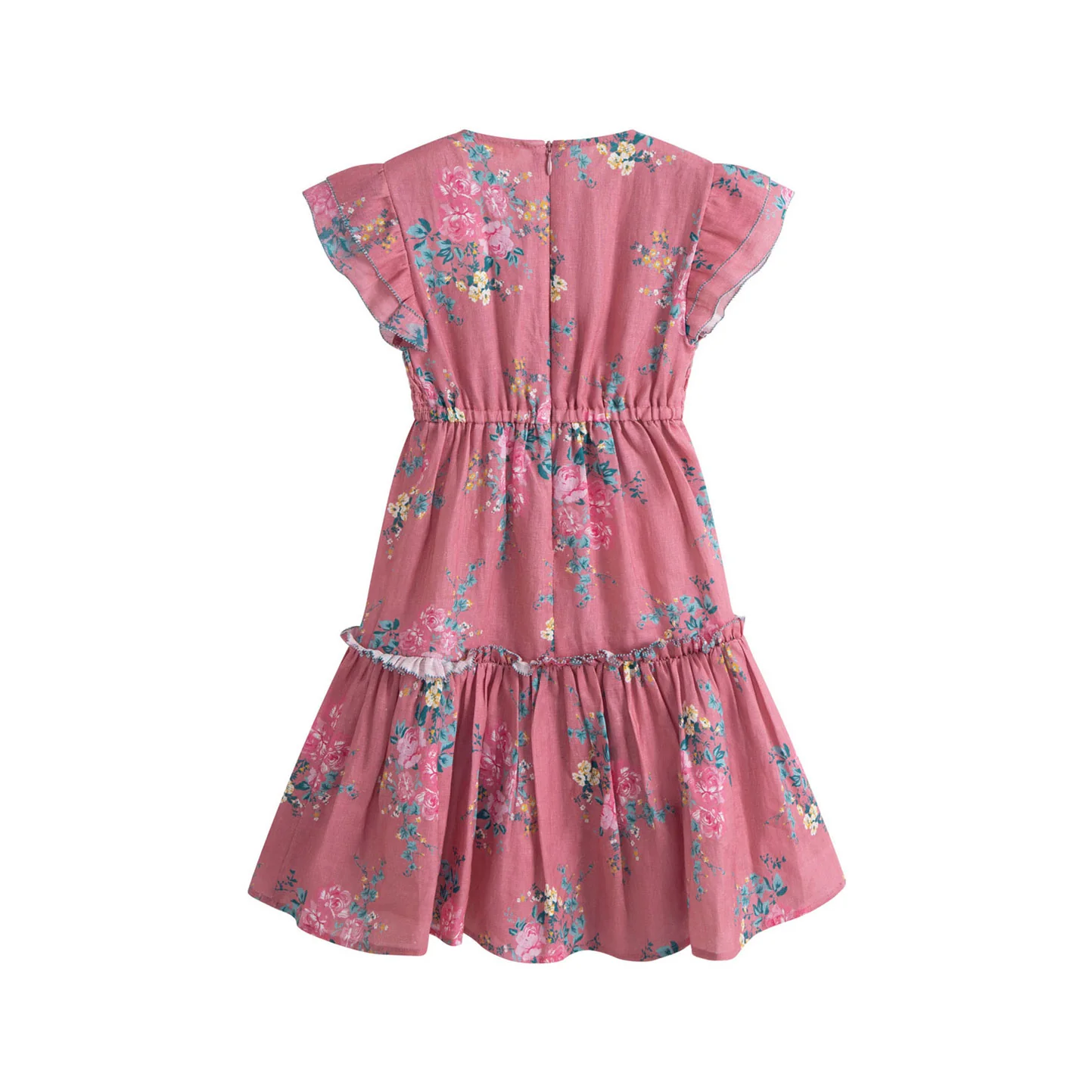 Cera Una Volta Pink Flowers Ester Dress - Image 3