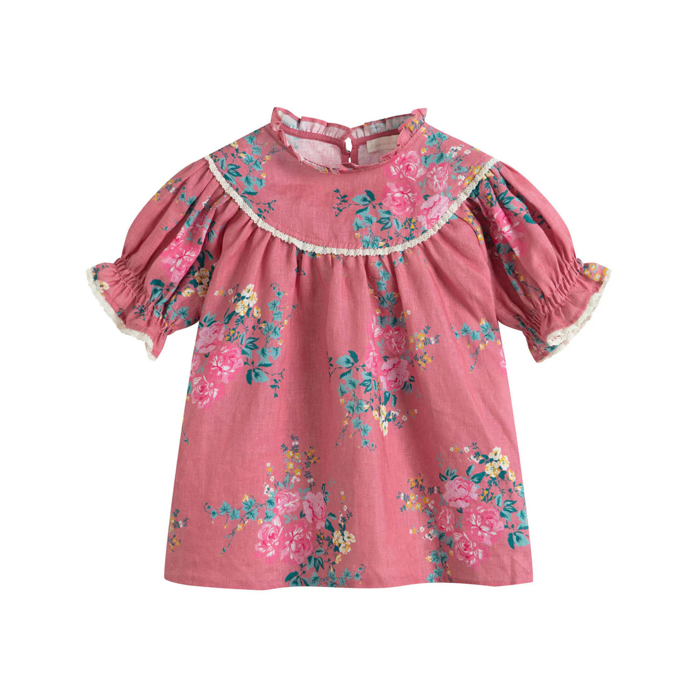 Cera Una Volta Pink Flowers Kaya Shirt