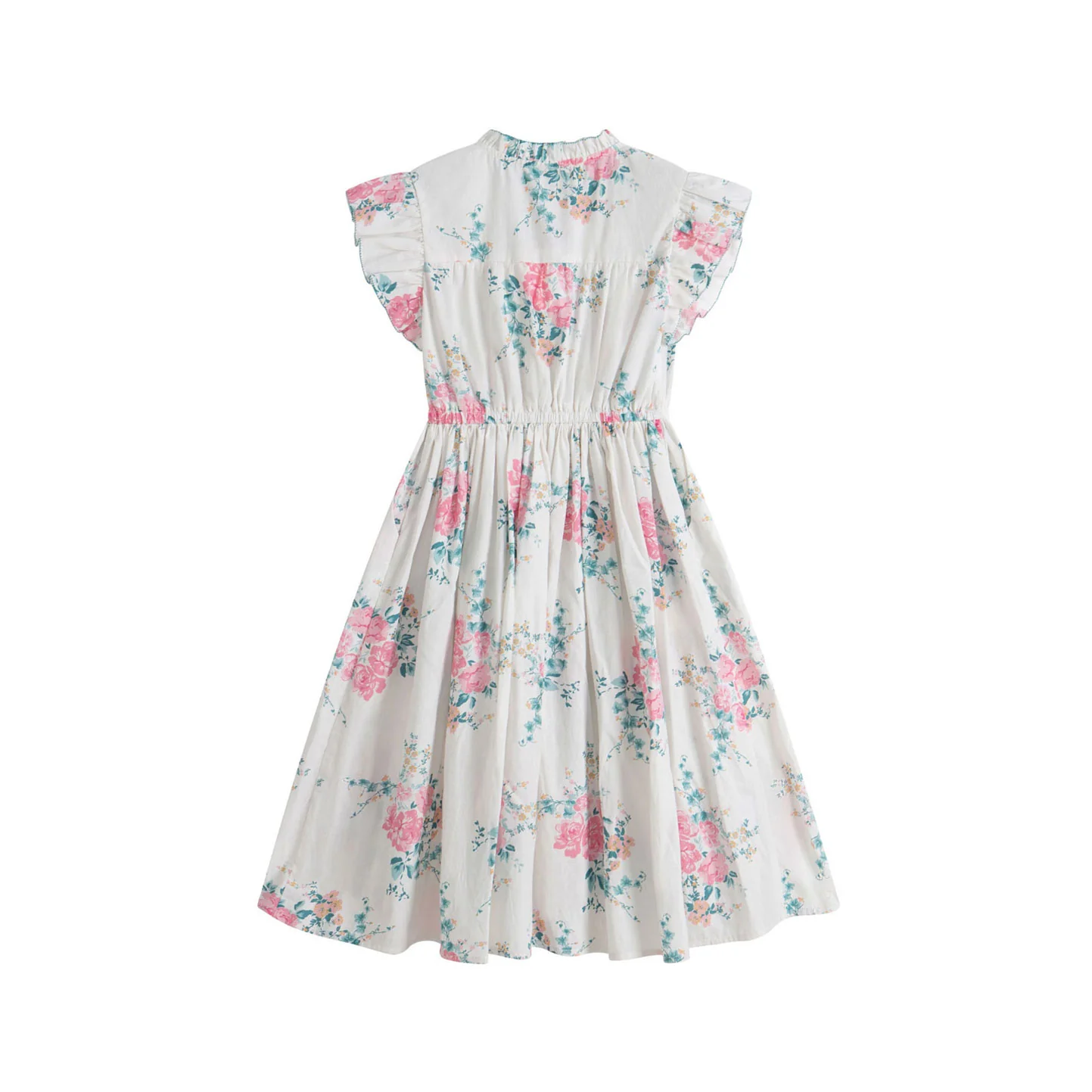 Cera Una Volta Pink Roses Delphine Dress - Image 3