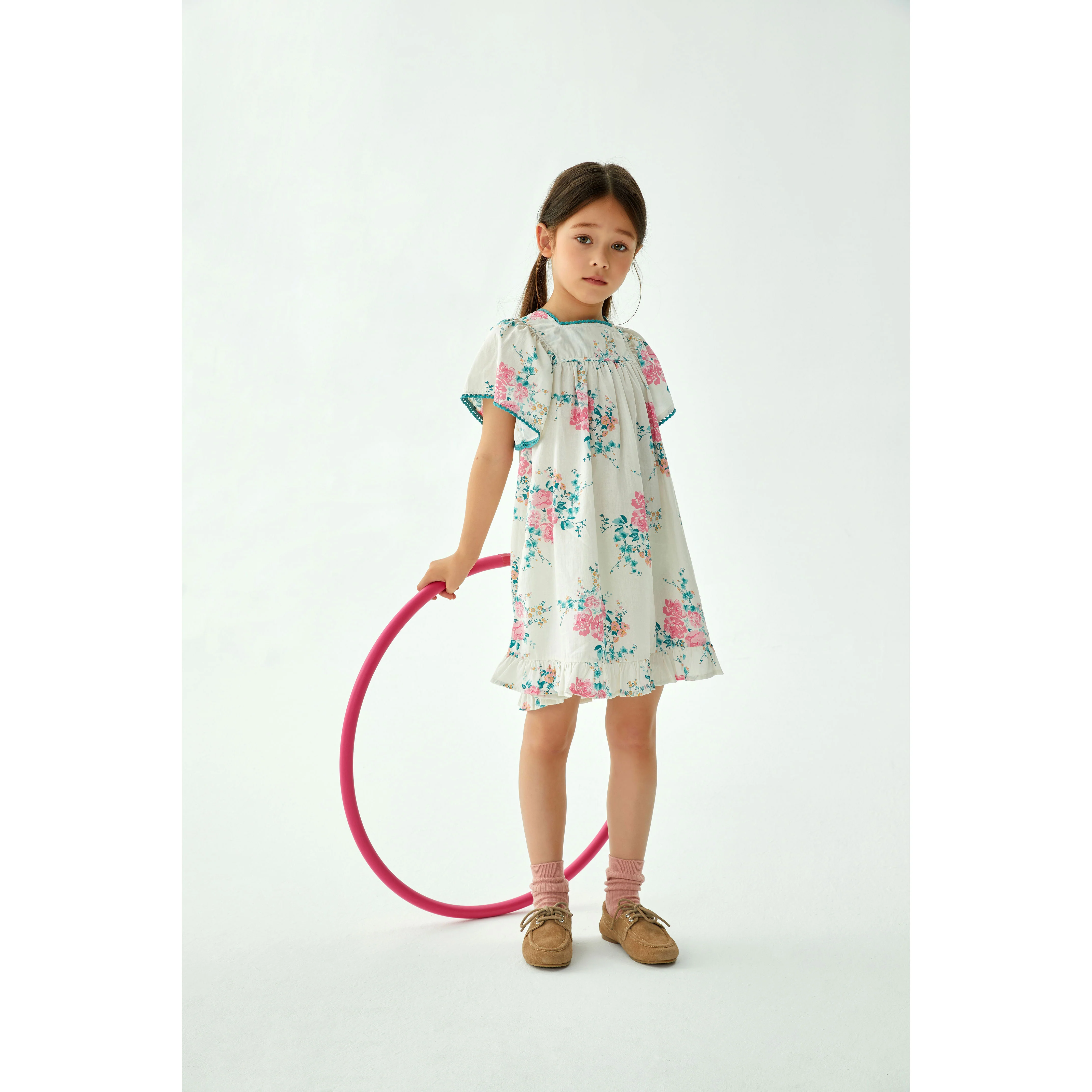 Cera Una Volta Pink Roses Luna Dress - Image 2