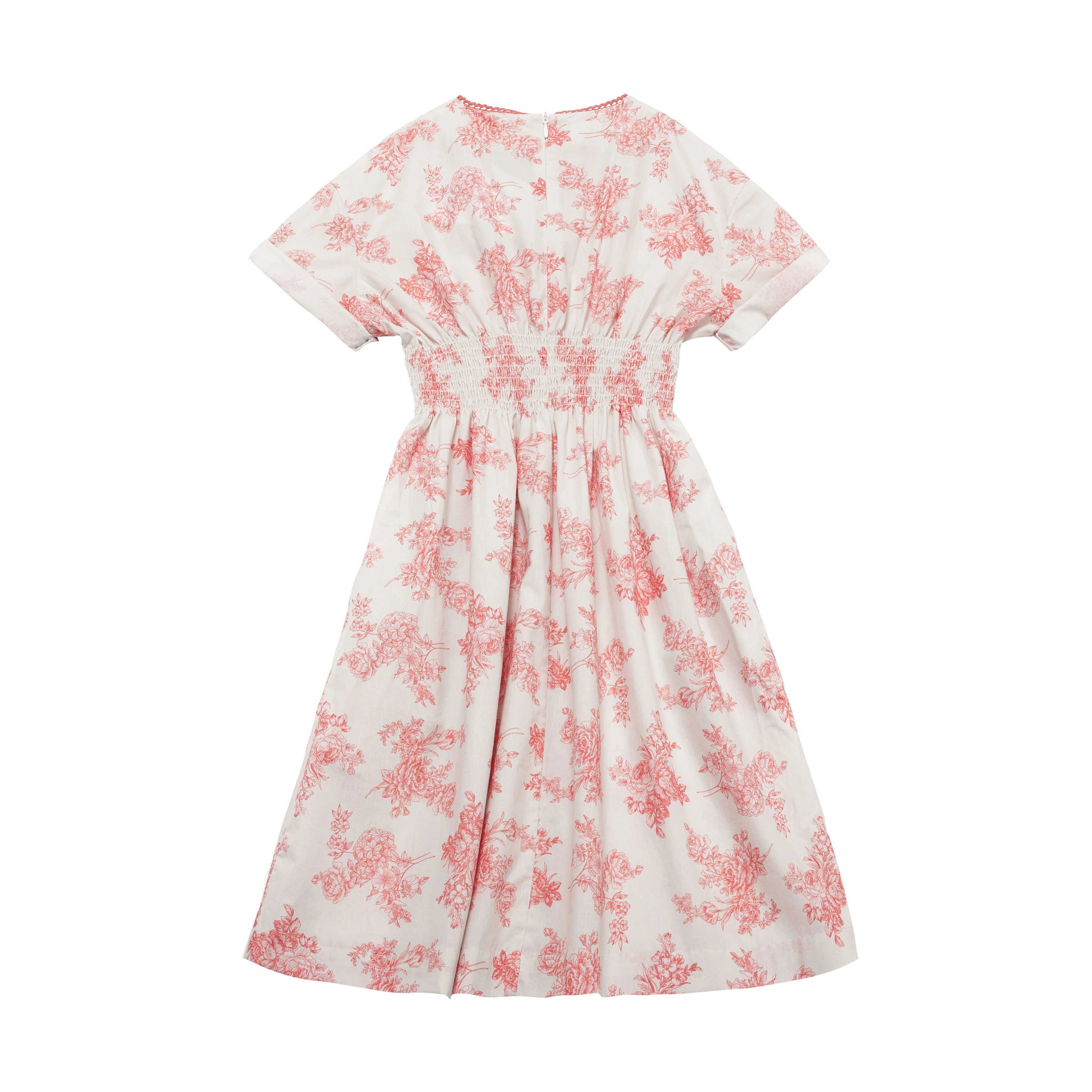 Cera Una Volta Pink Toile De Jouy Sia Dress - Image 5
