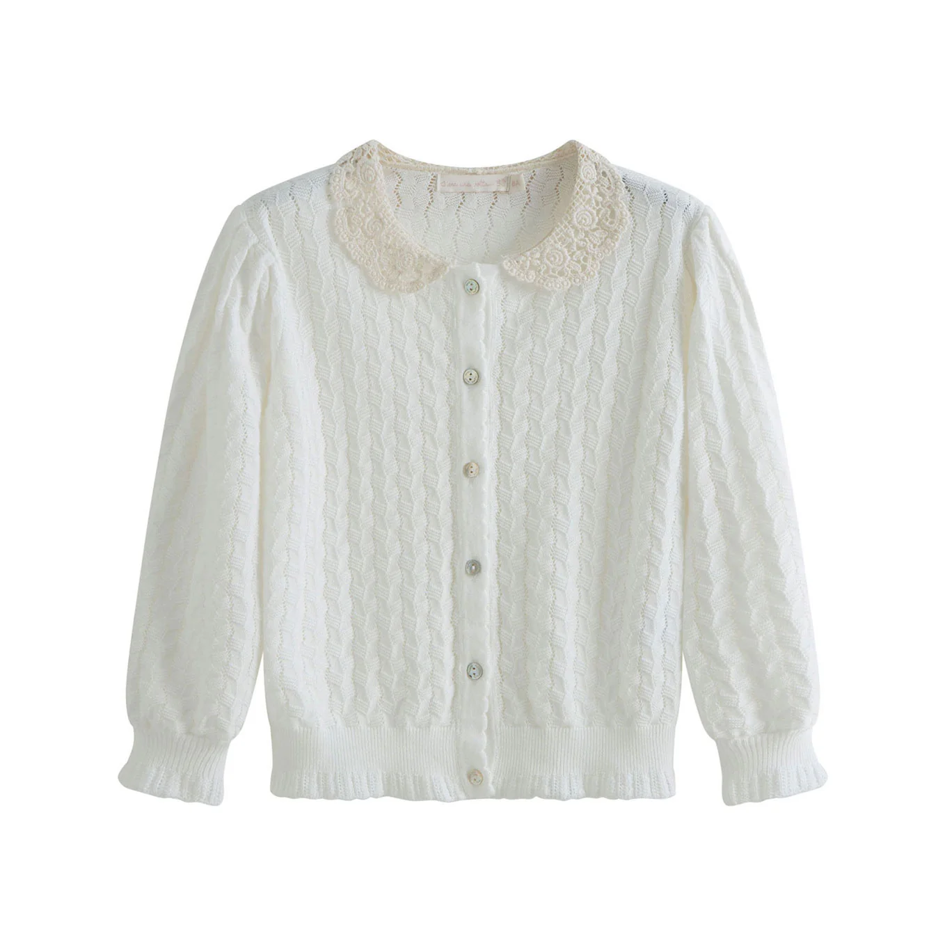 Cera Una Volta White Adelia Cardigan