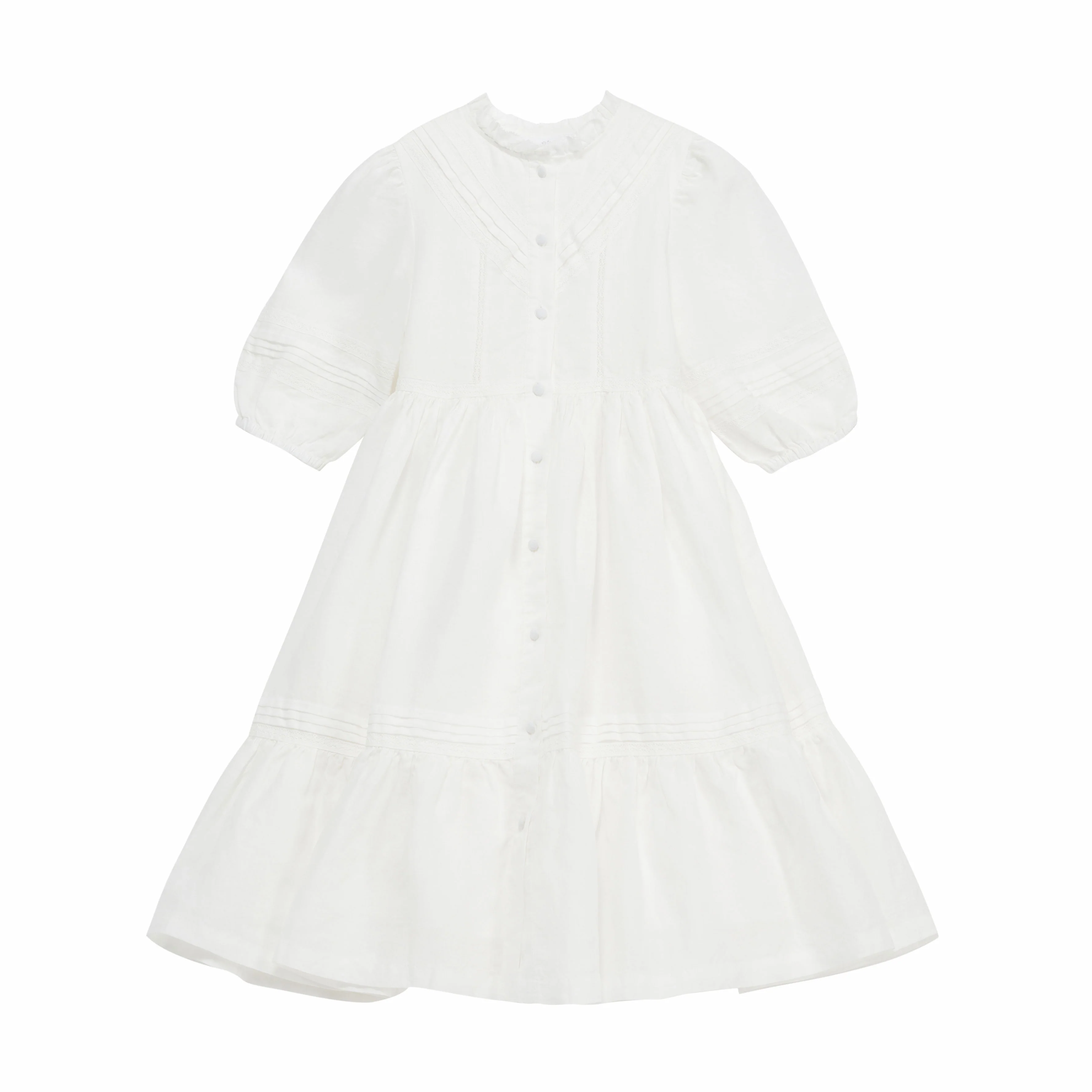 Cera Una Volta White Madelaine Dress