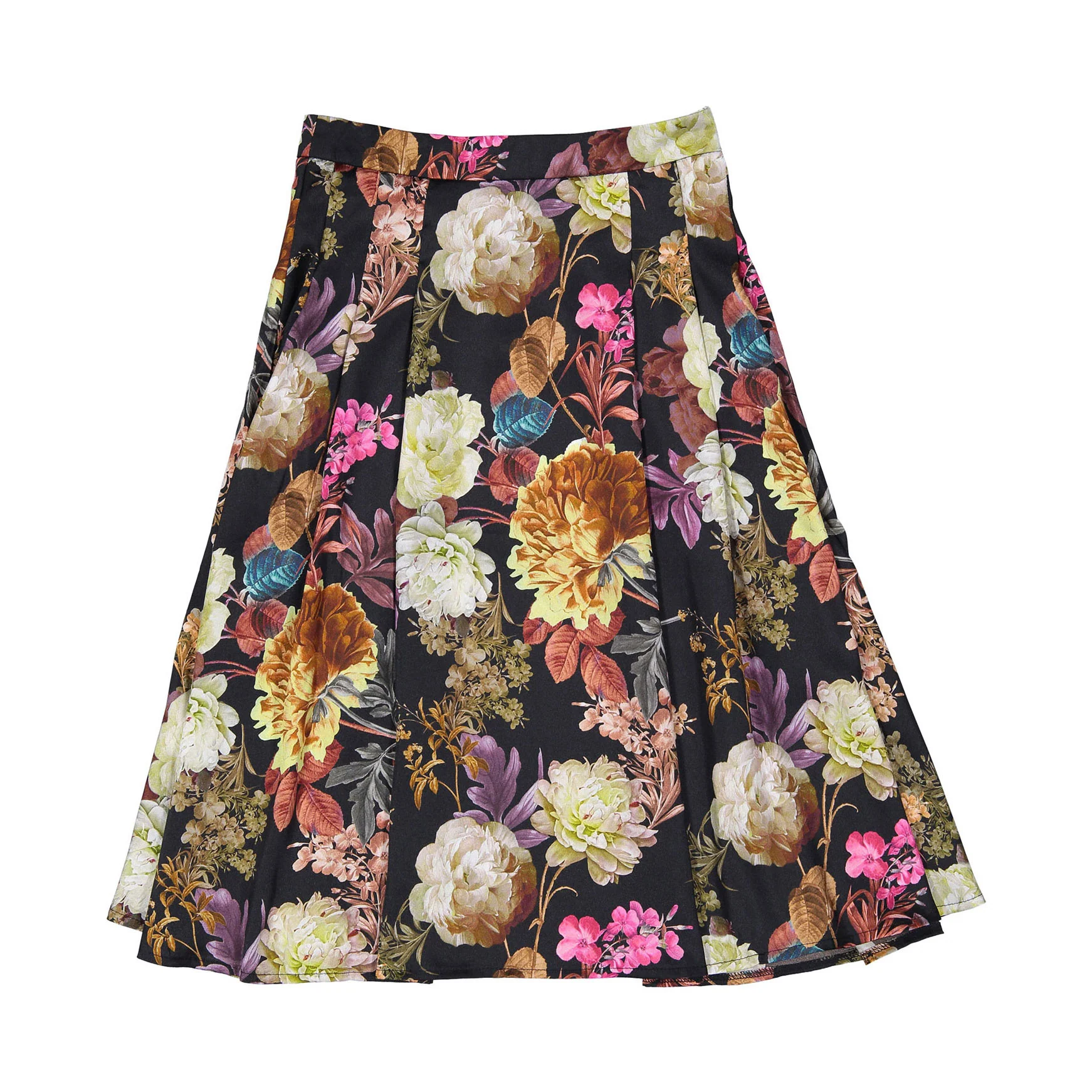 Christina Rohde Bright Floral Print Skirt