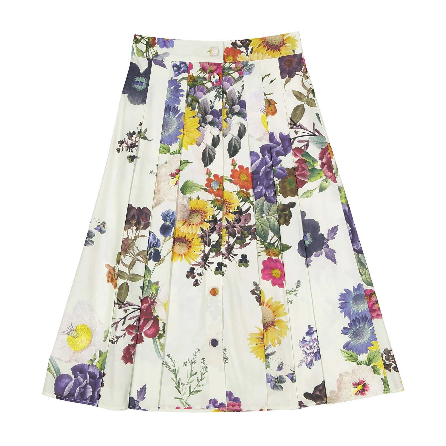 Christina Rohde Ivory Garden Floral Skirt