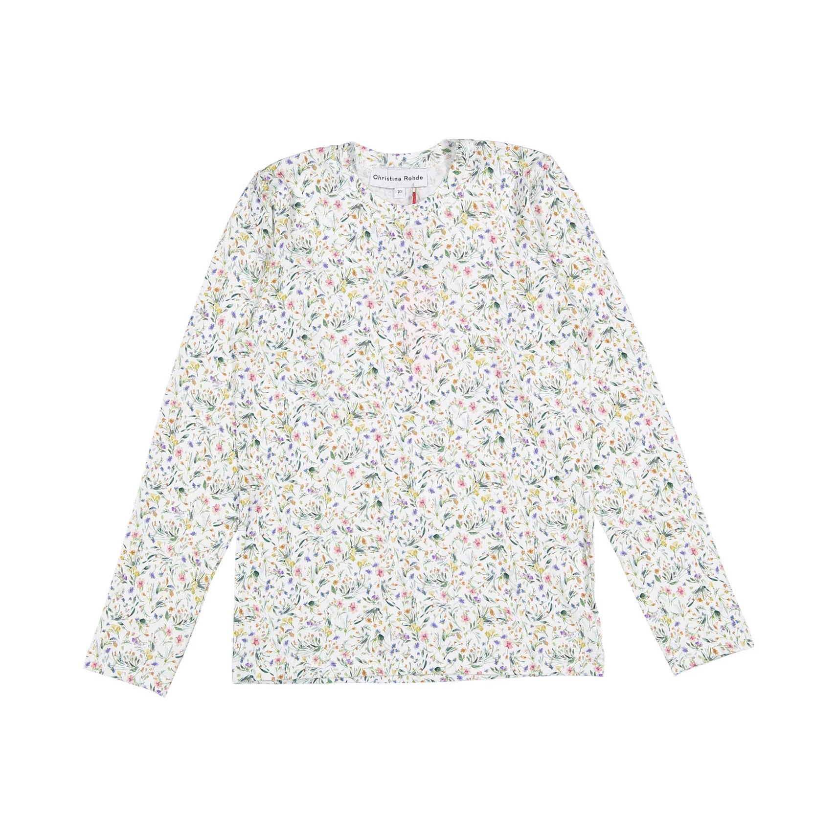 Christina Rohde White Flowers All Over Tee