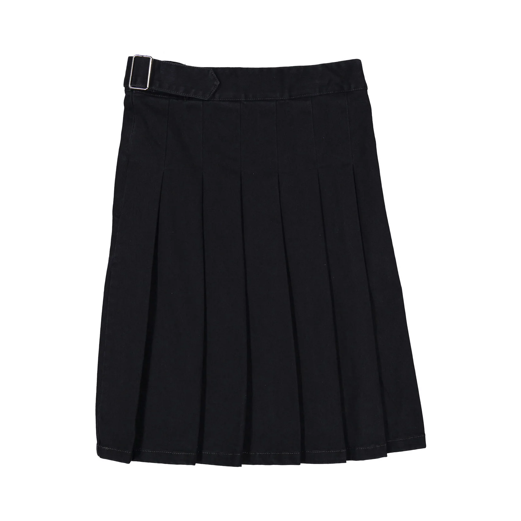 Clubhouse Black Denim Belt Detail Pleated Skirt