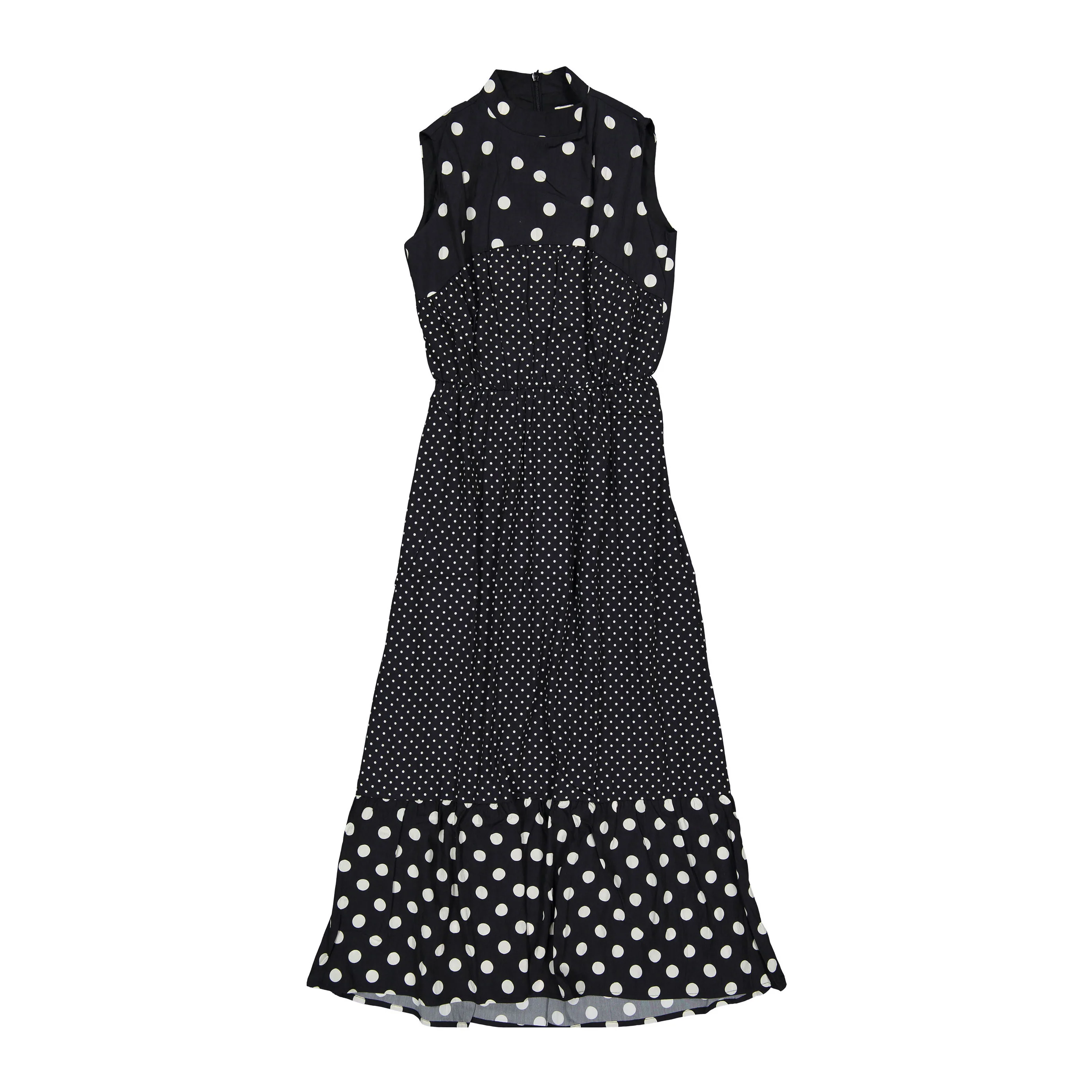 Clubhouse Black Polka Dot Sleeveless Dress