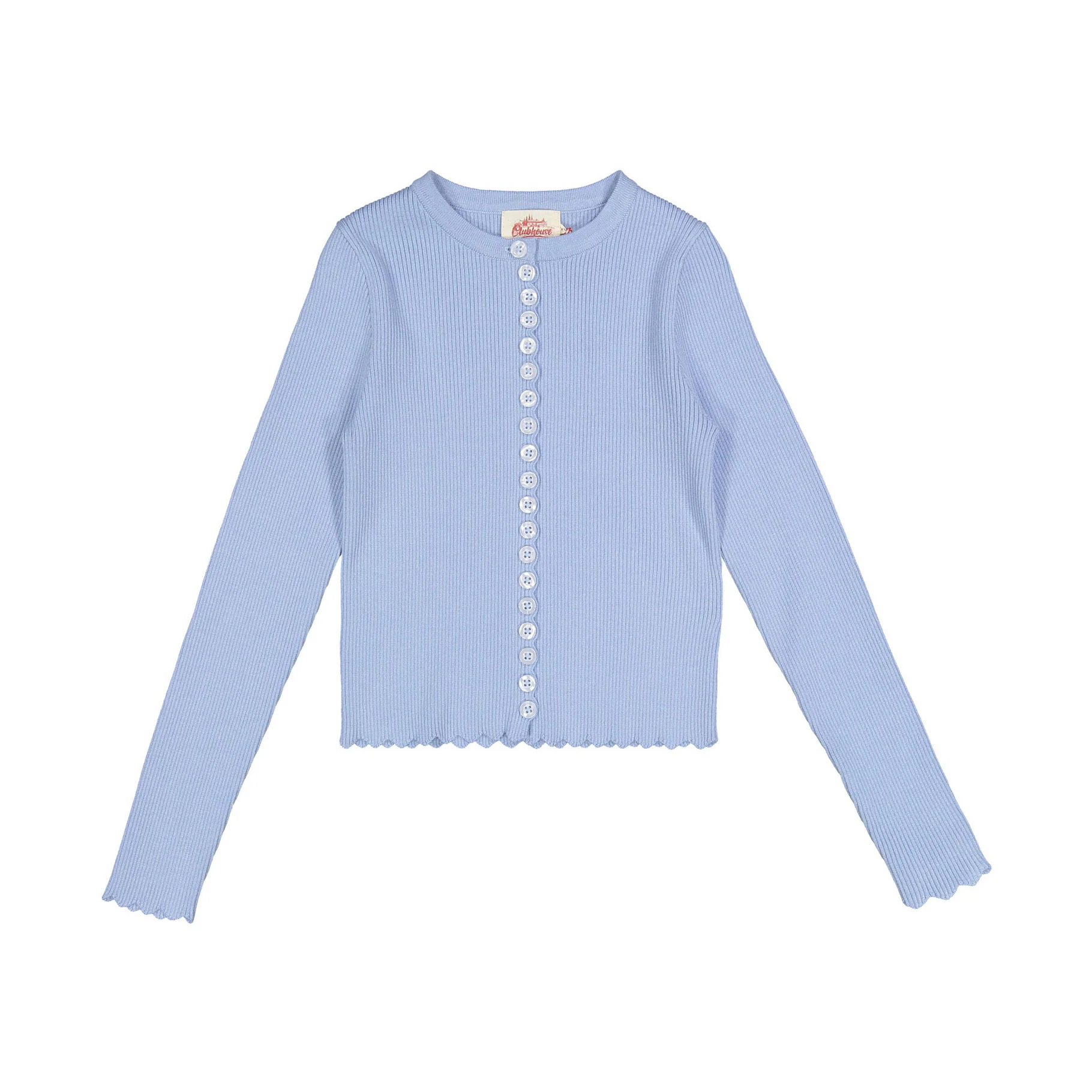 Clubhouse Blue Scallop Cardigan