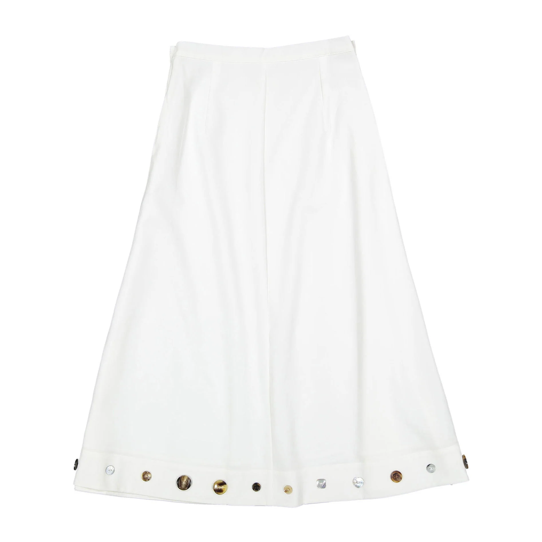 Clubhouse Ivory Button Skirt - Image 2