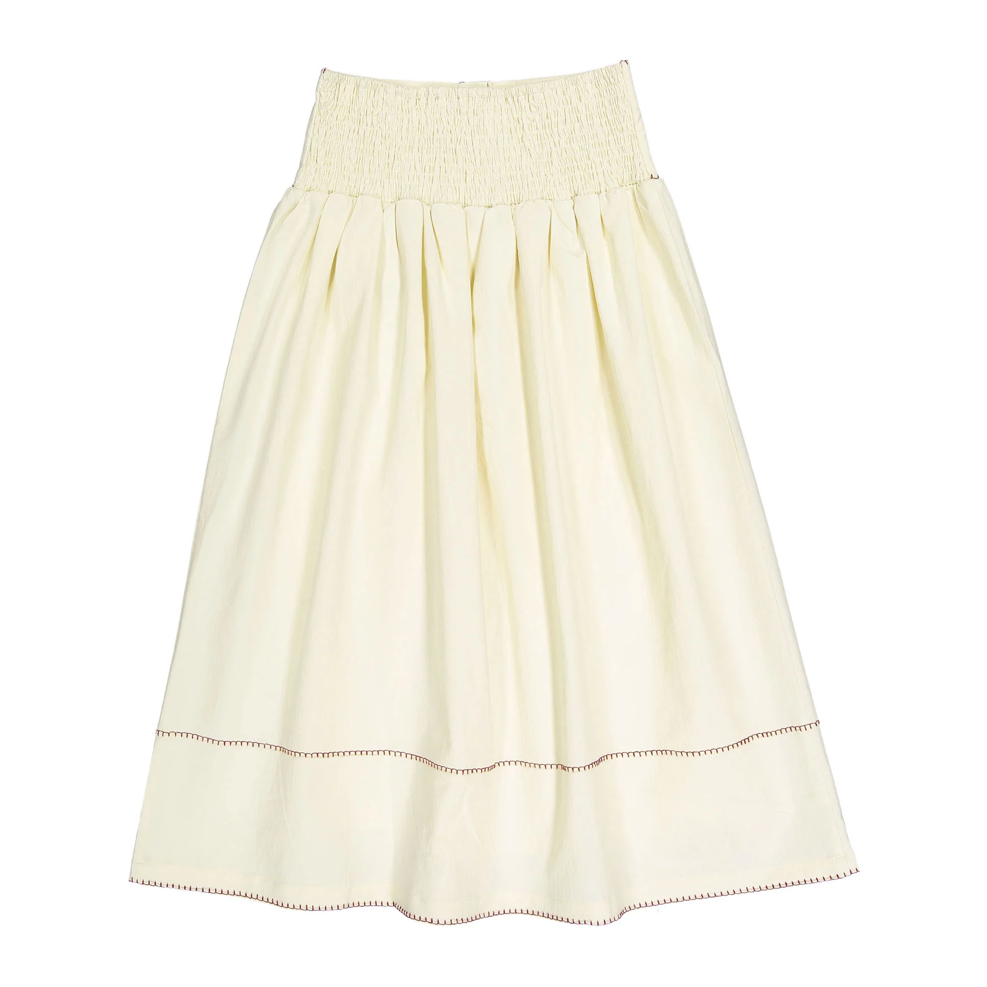 Clubhouse Cream Embroidered Maxi Skirt - Image 2
