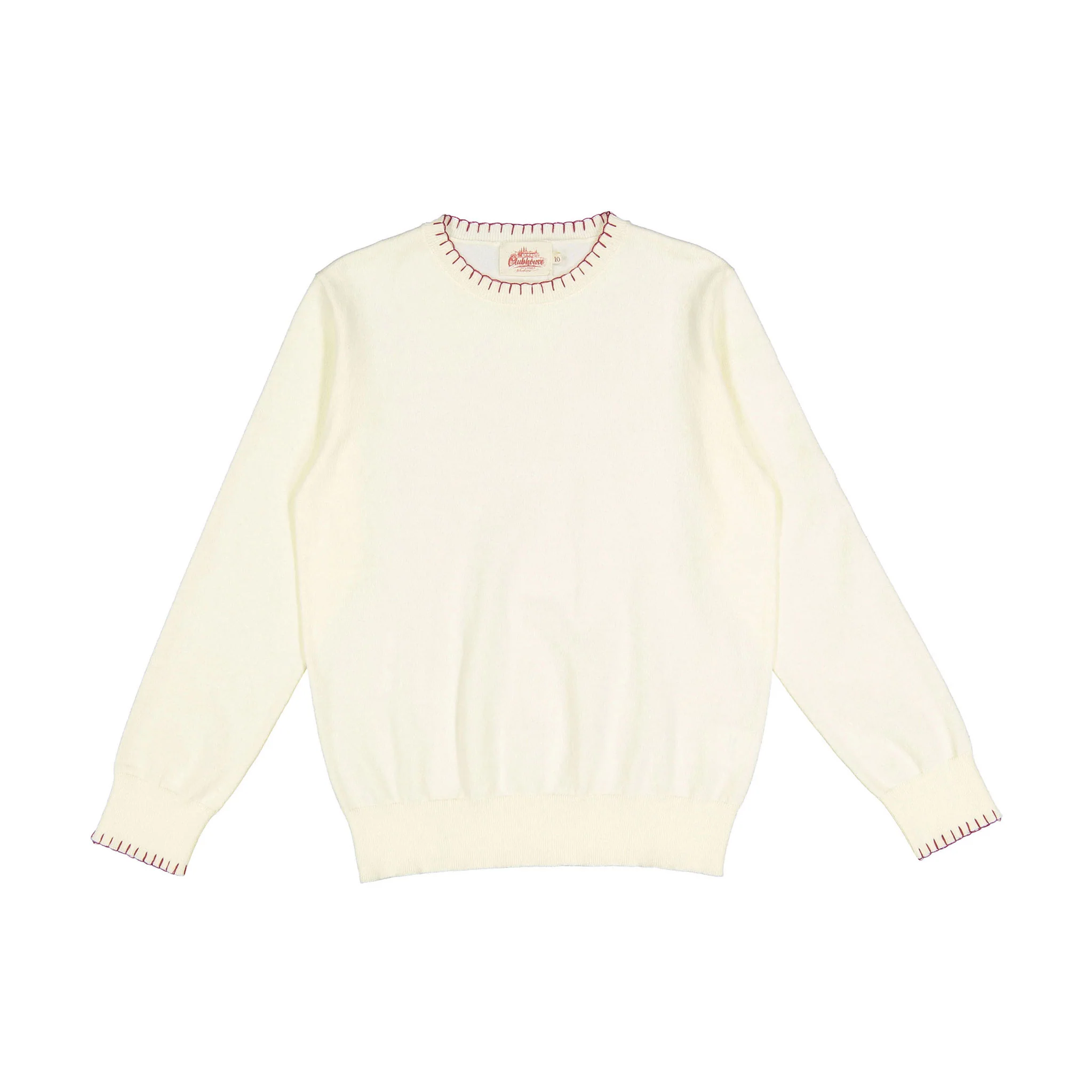 Clubhouse CreamStitch Trim Sweater