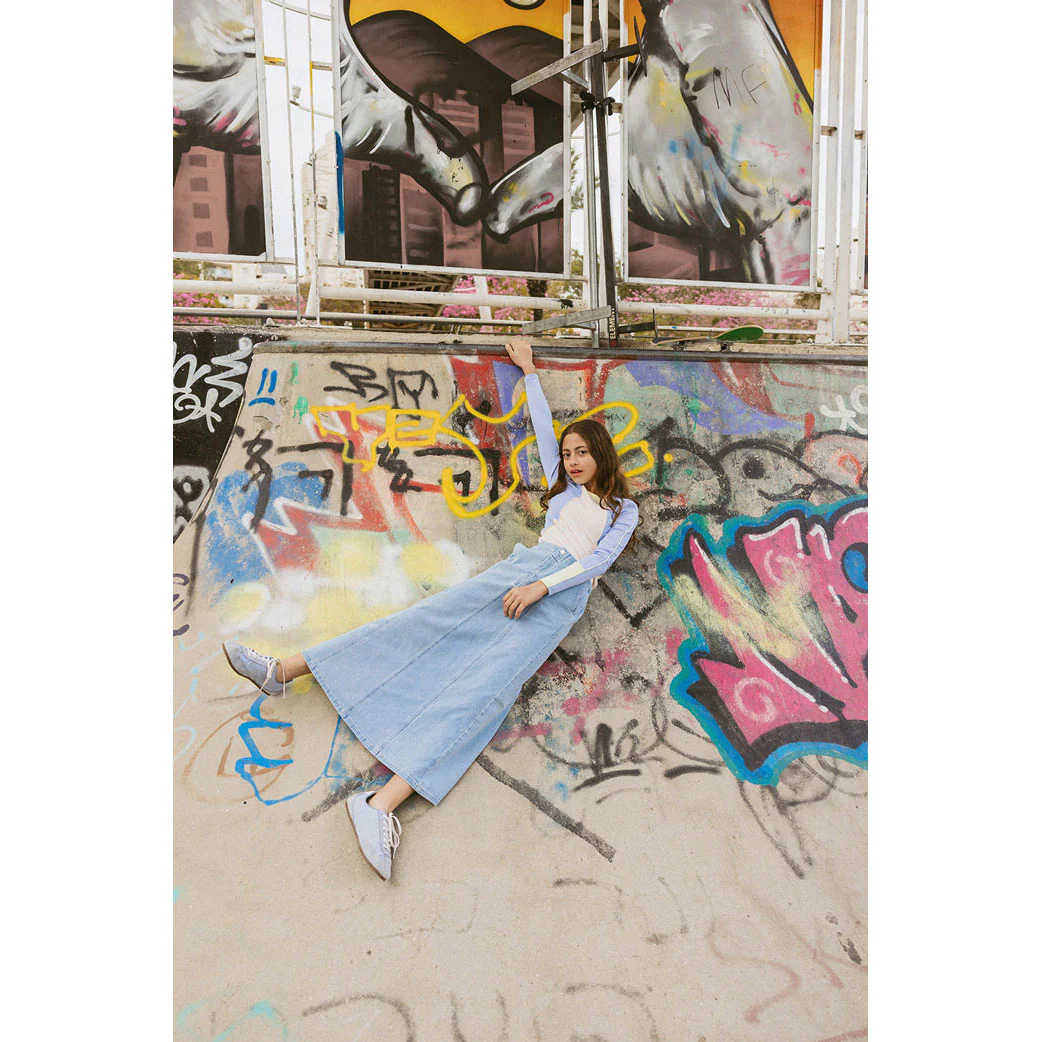 Clubhouse Denim Wrap Skirt - Image 4