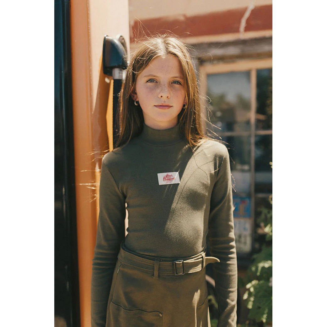 Clubhouse Green Ribbed Logo Turtleneck - Image 2
