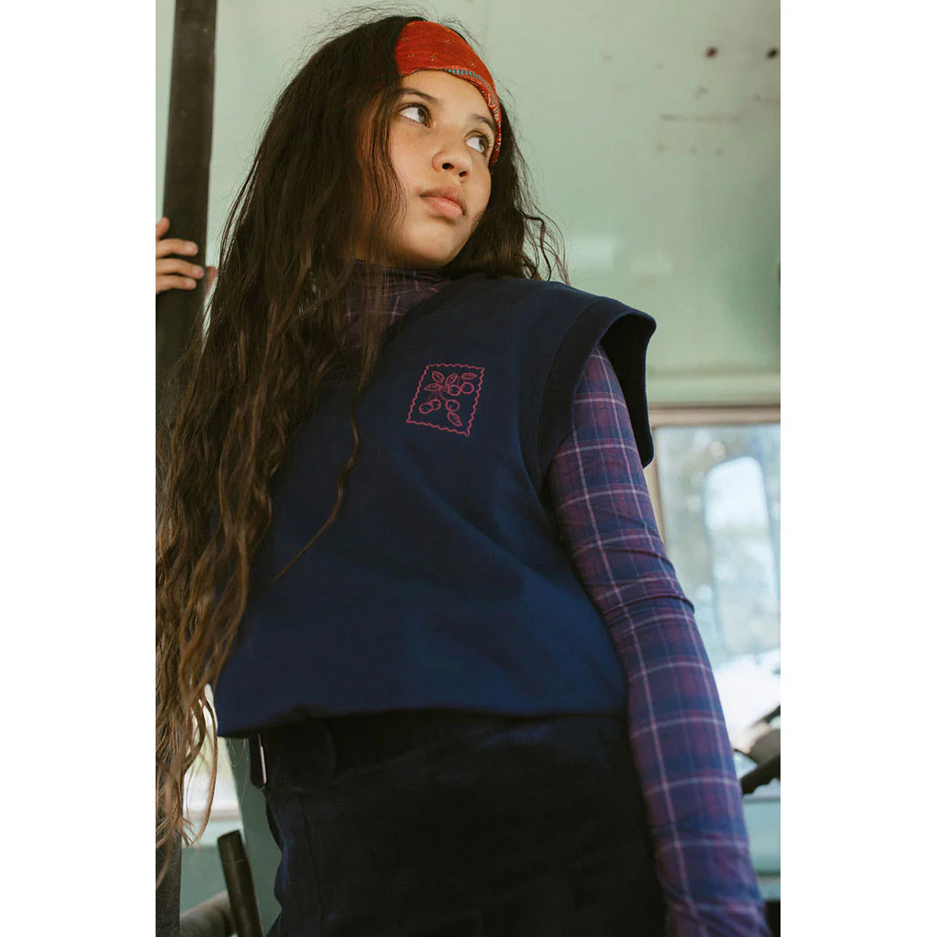 Clubhouse Maroon/ Navy Checkered Turtleneck - Image 3