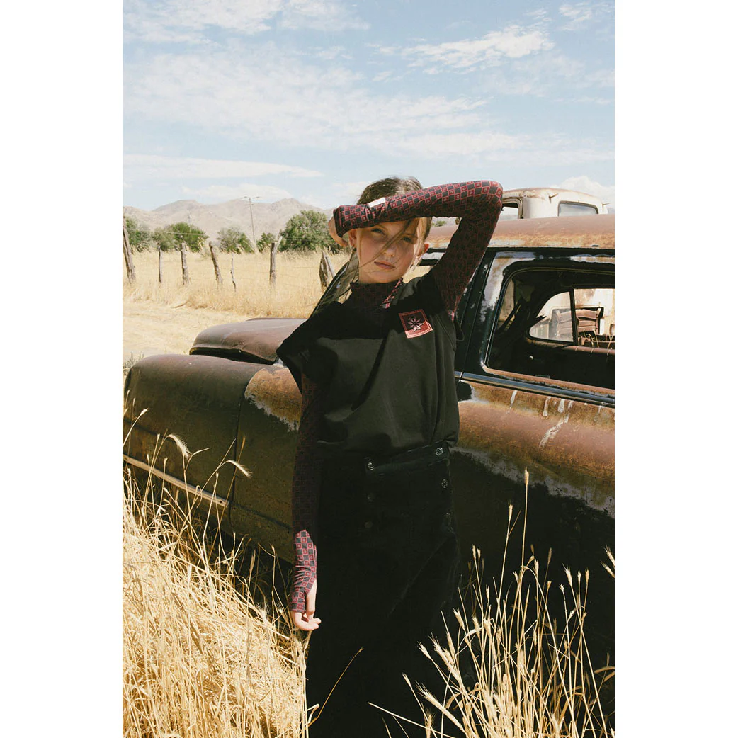 Clubhouse Maroon/ Black Geo Printed Turtleneck - Image 2