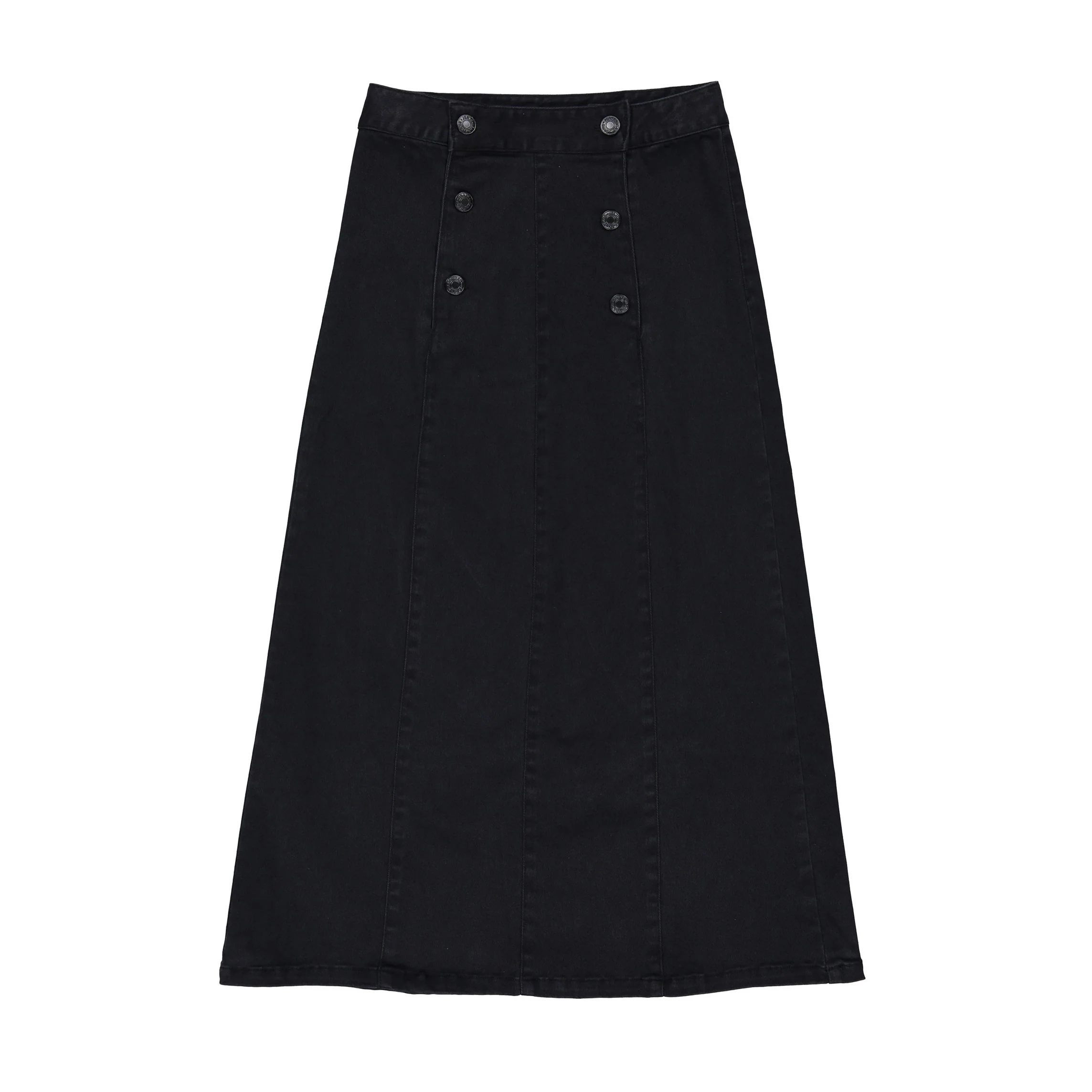 Clubhouse Black Button Detailed Skirt