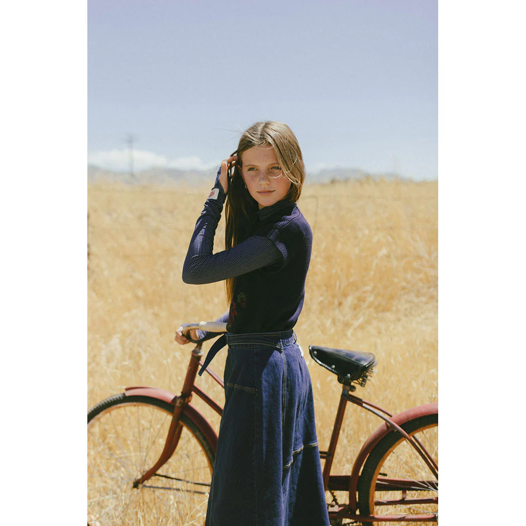 Clubhouse Navy/ White Striped Turtleneck - Image 3