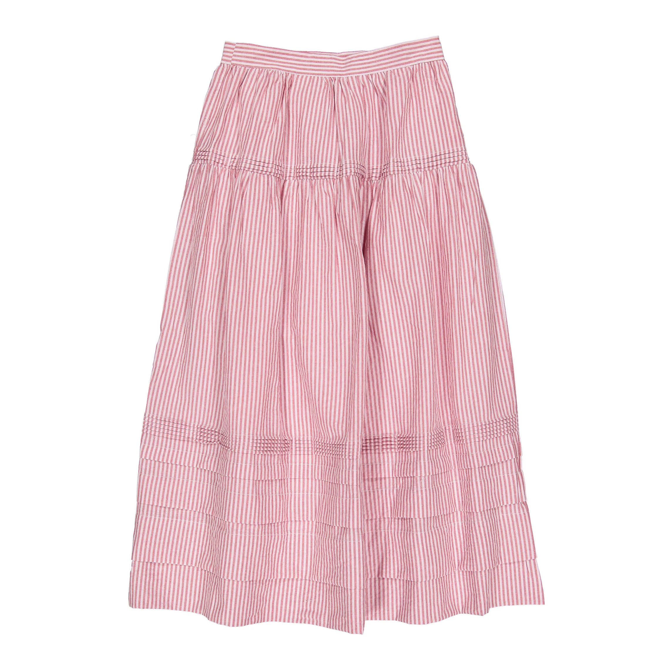 Clubhouse Red Striped Maxi Skirt