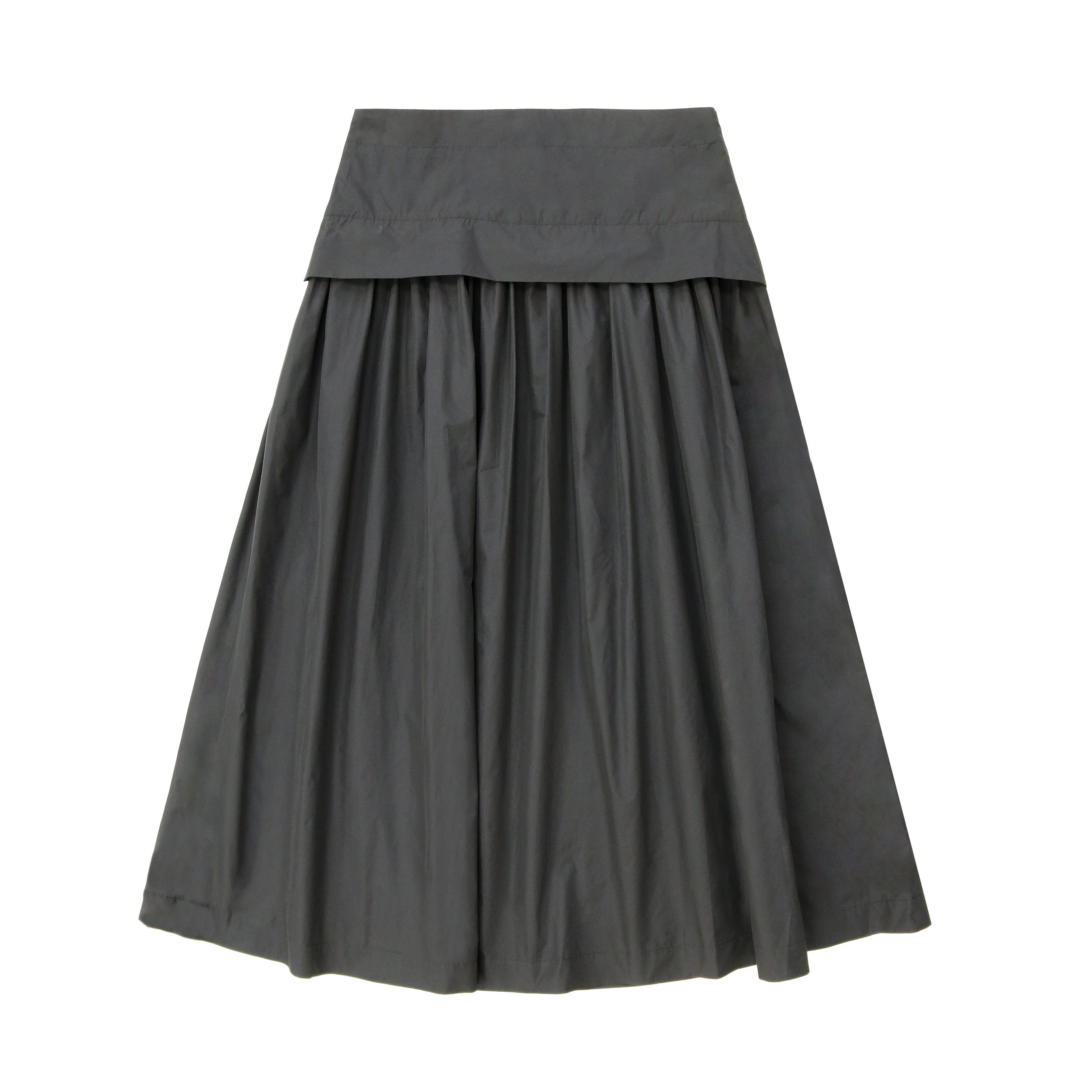 Coco Blanc Black Taffeta Skirt