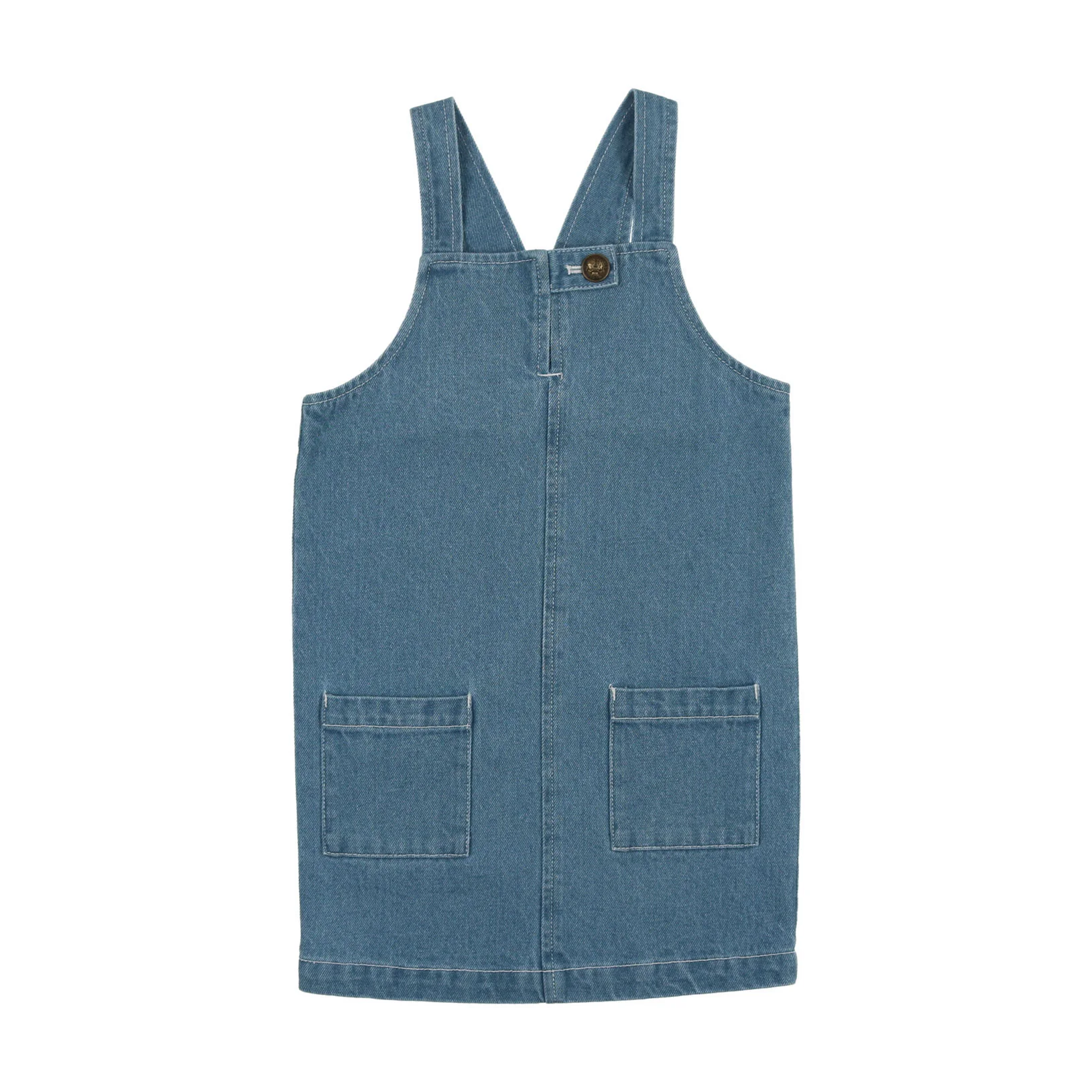 Coco Blanc Blue Denim Pinafore Jumper
