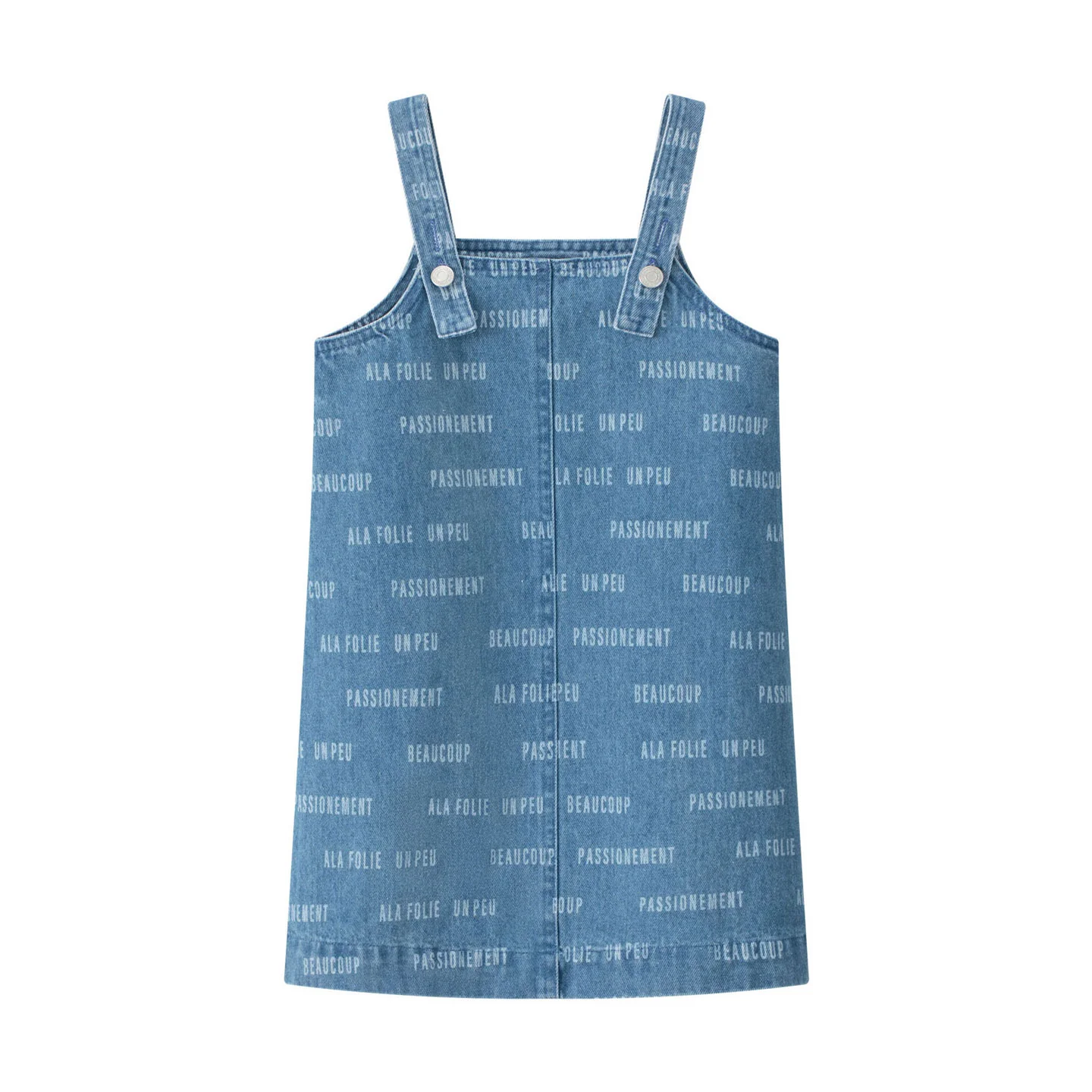 Coco Blanc Blue Denim Printed Jumper