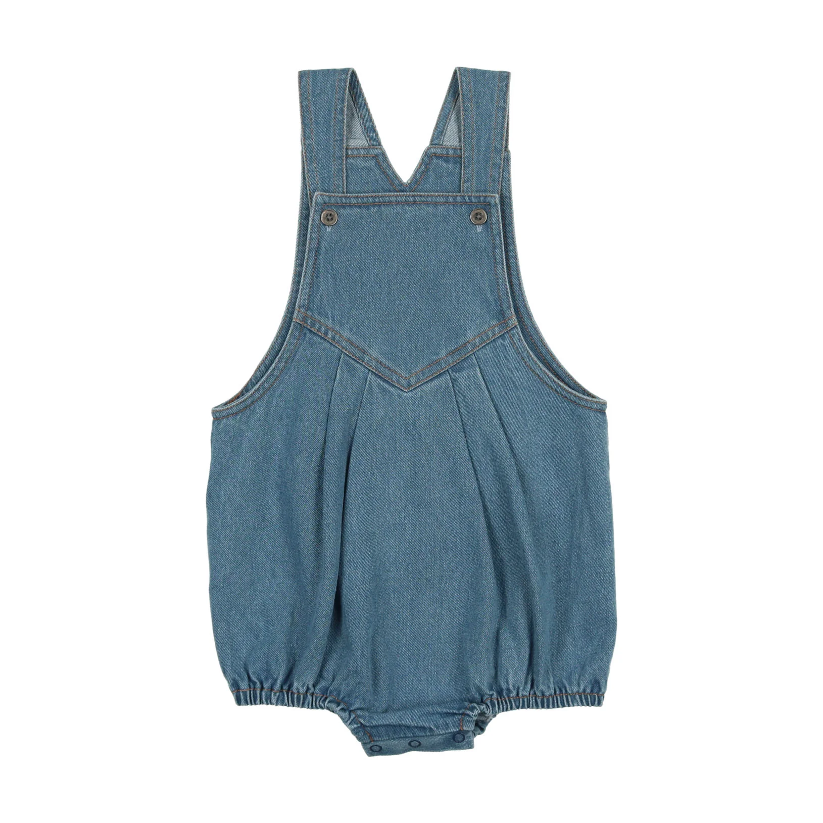 Coco Blanc Blue Denim Romper