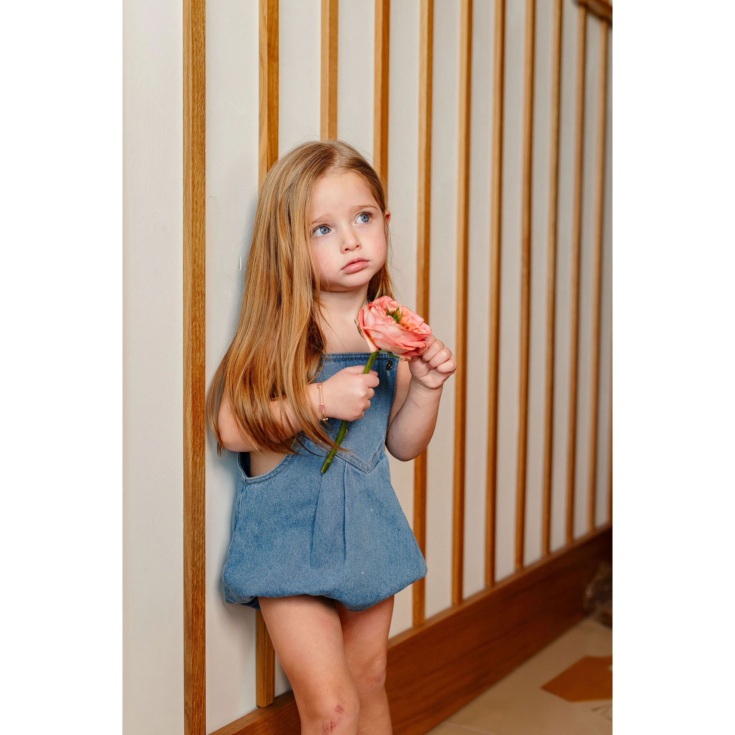 Coco Blanc Blue Denim Romper - Image 3