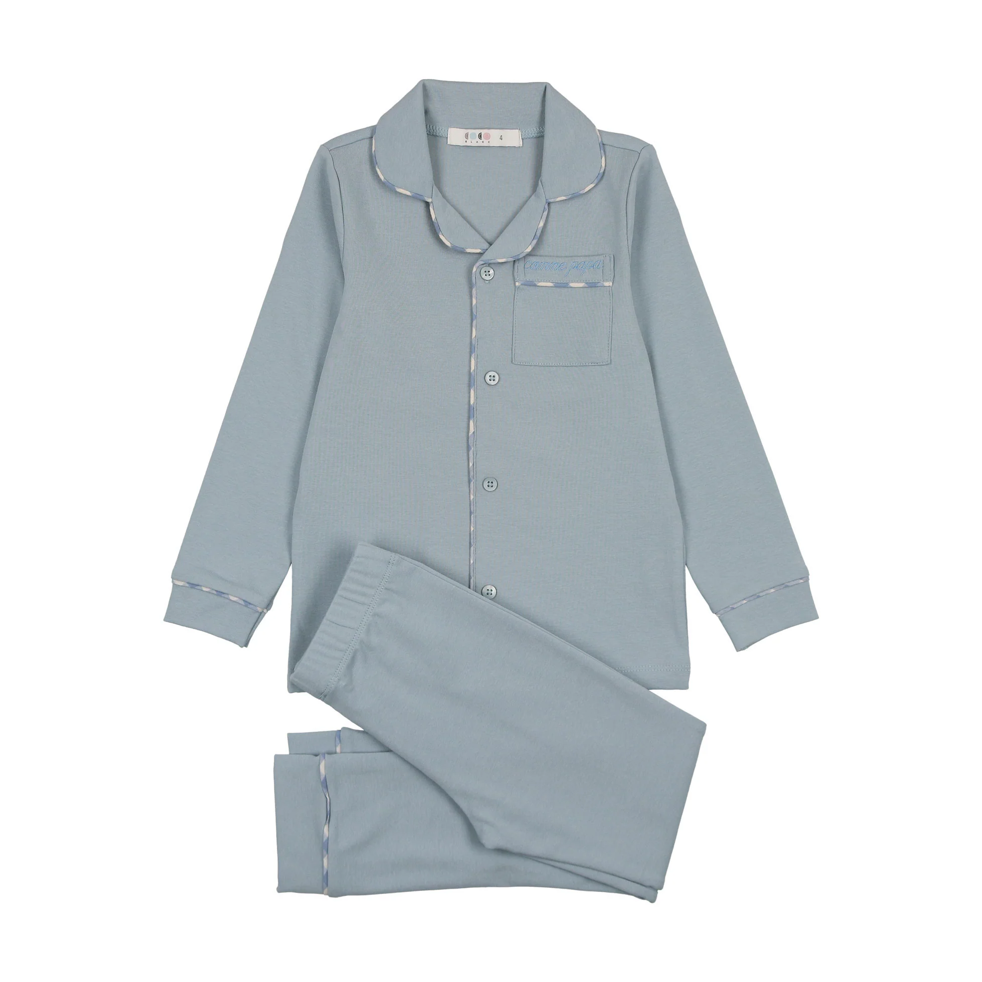 Coco Blanc Blue Grandpa Pajama