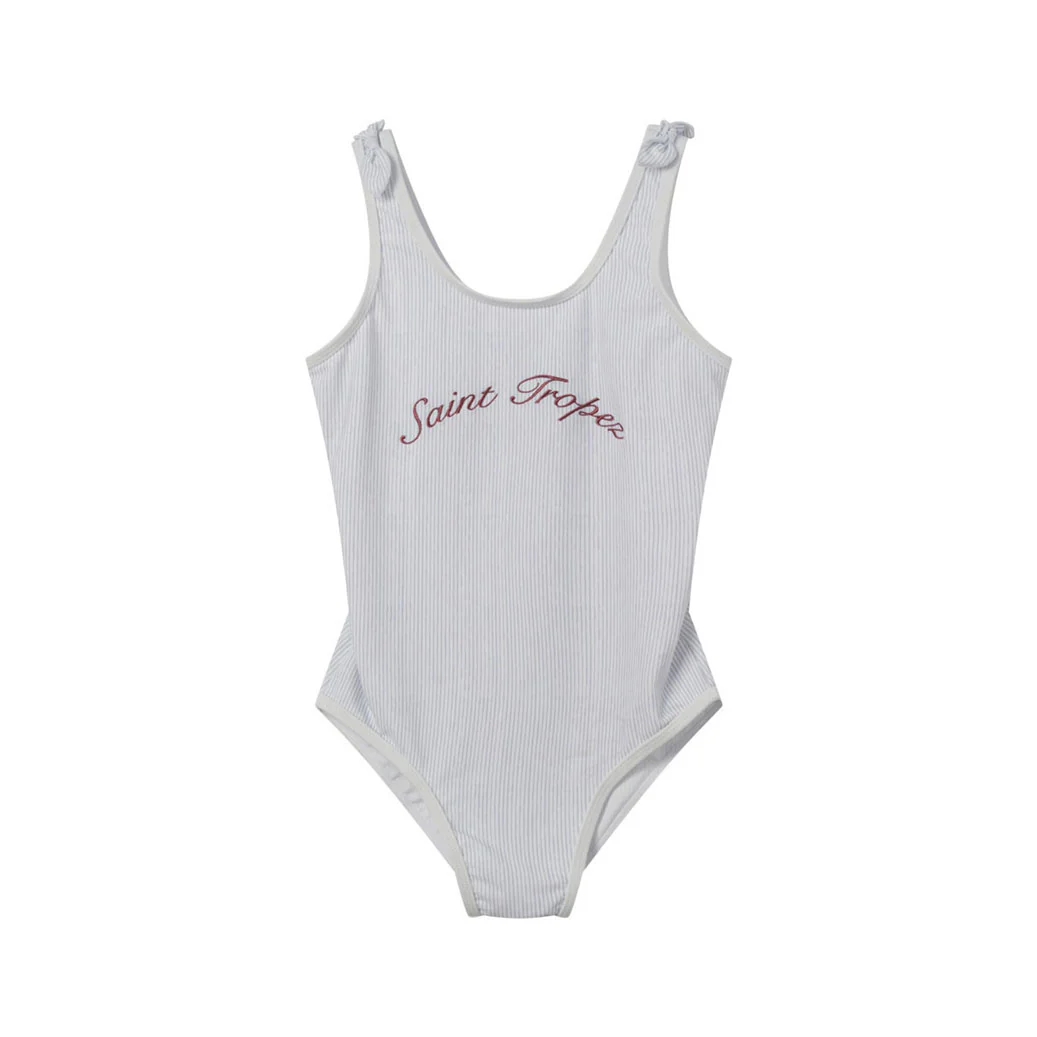 Coco Blanc Blue Striped Swimsuit